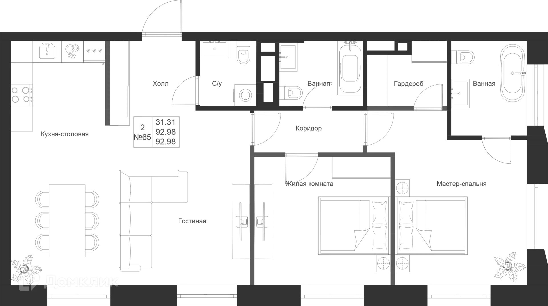 Фото квартиры в ЖК Мифы