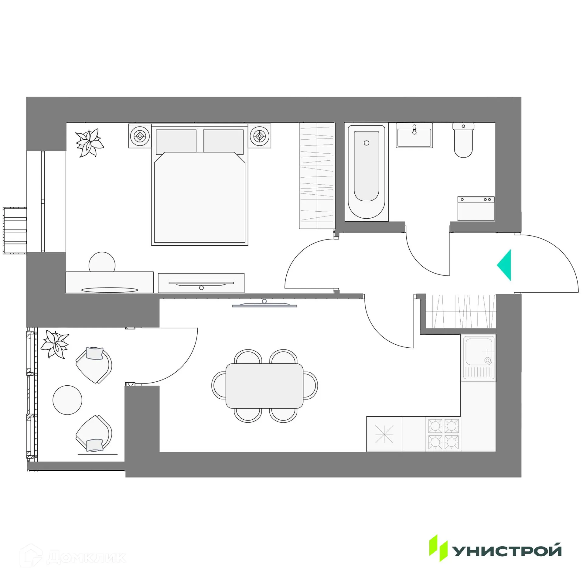 Фото квартиры в ЖК Лето