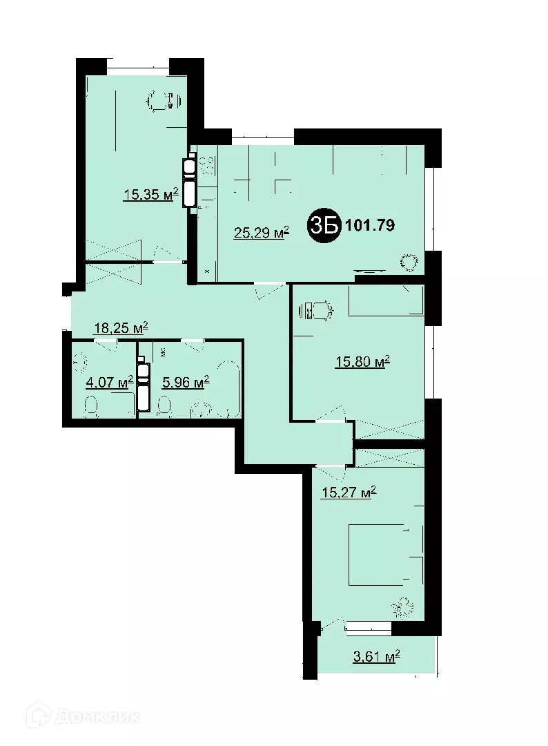 Фото квартиры в ЖК Жилой комплекс ЛЕГЕНДА
