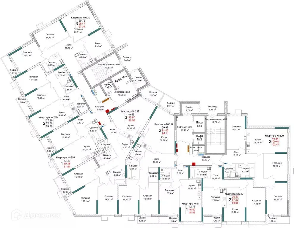 Фото квартиры в ЖК Жилой комплекс ЛЕГЕНДА