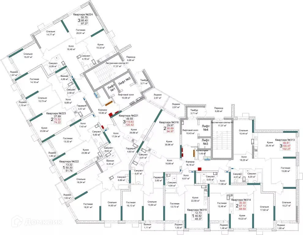 Фото квартиры в ЖК Жилой комплекс ЛЕГЕНДА