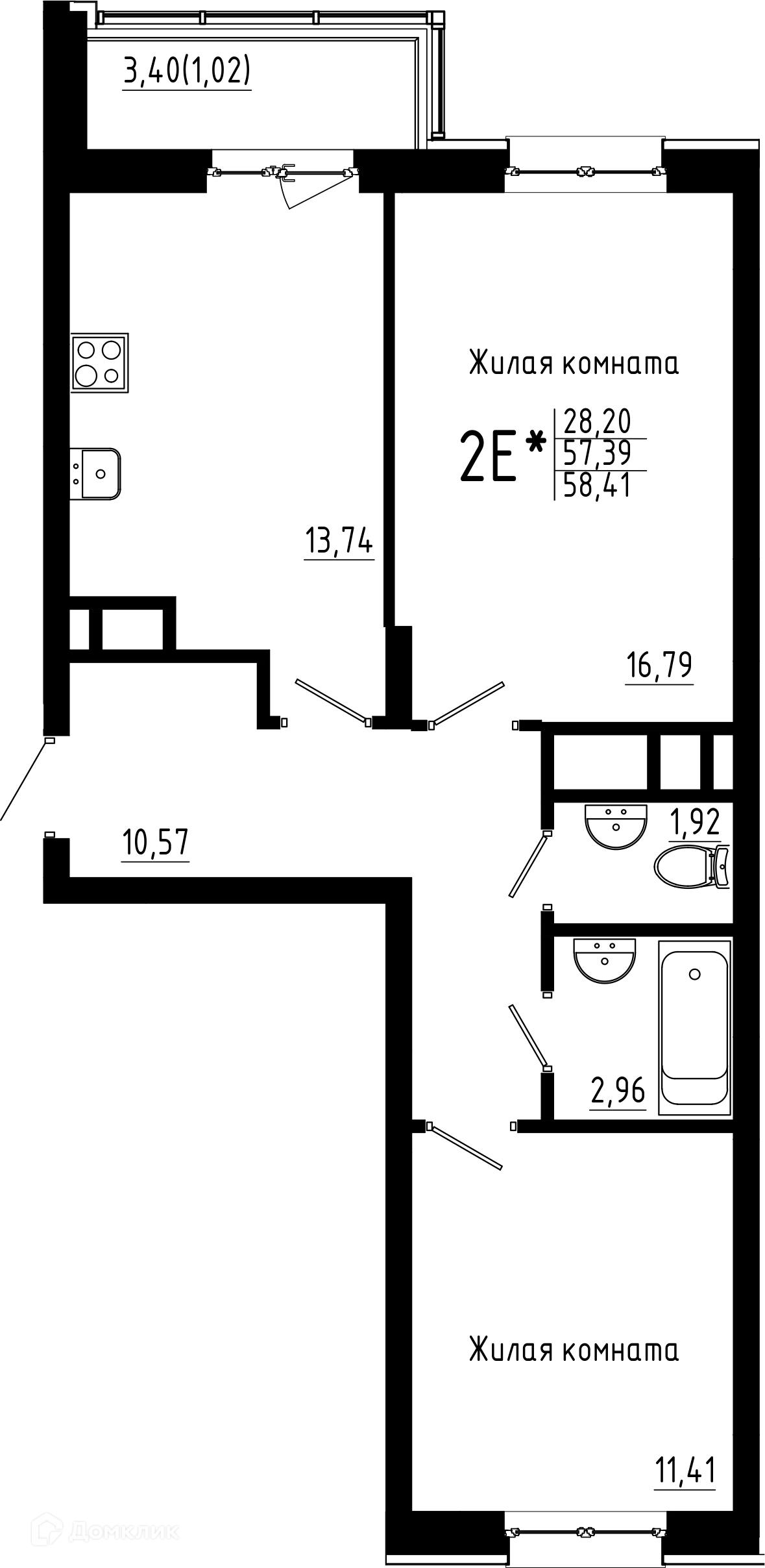 Фото квартиры в ЖК Притяжение