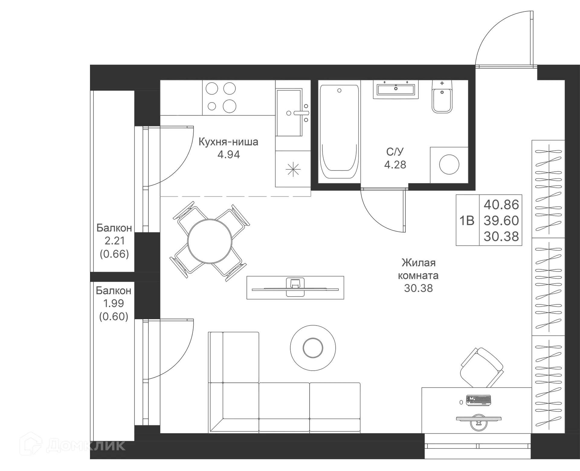 Фото квартиры в ЖК Мой Ритм