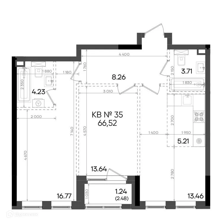 Фото квартиры в ЖК Адали