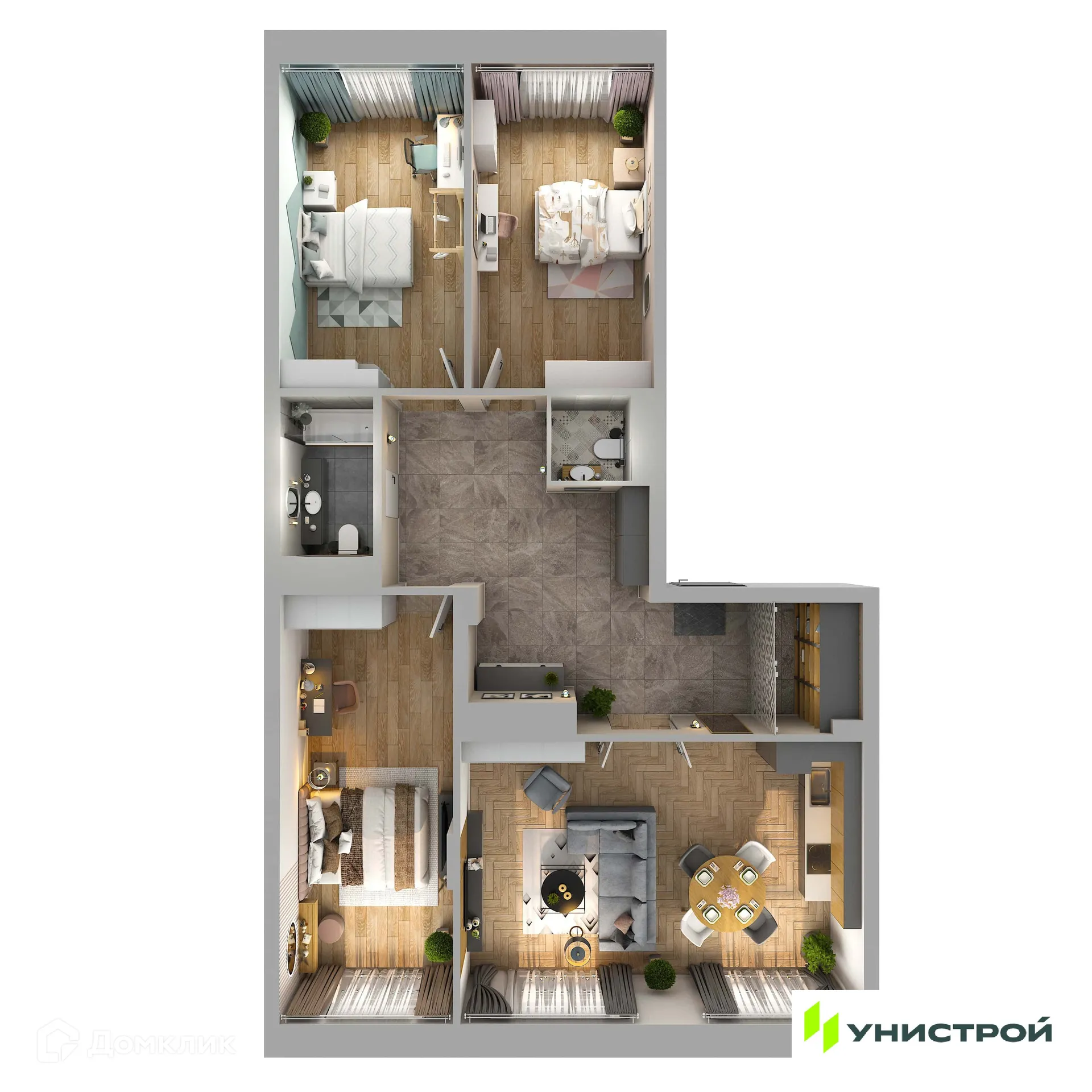 Фото квартиры в ЖК UNO (УНО)