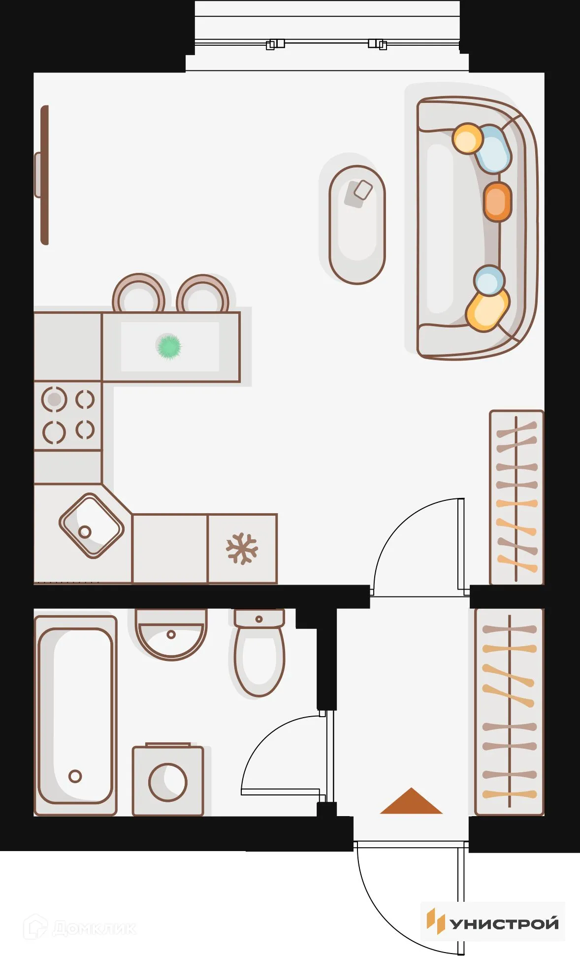 Фото квартиры в ЖК по ул. Кулагина