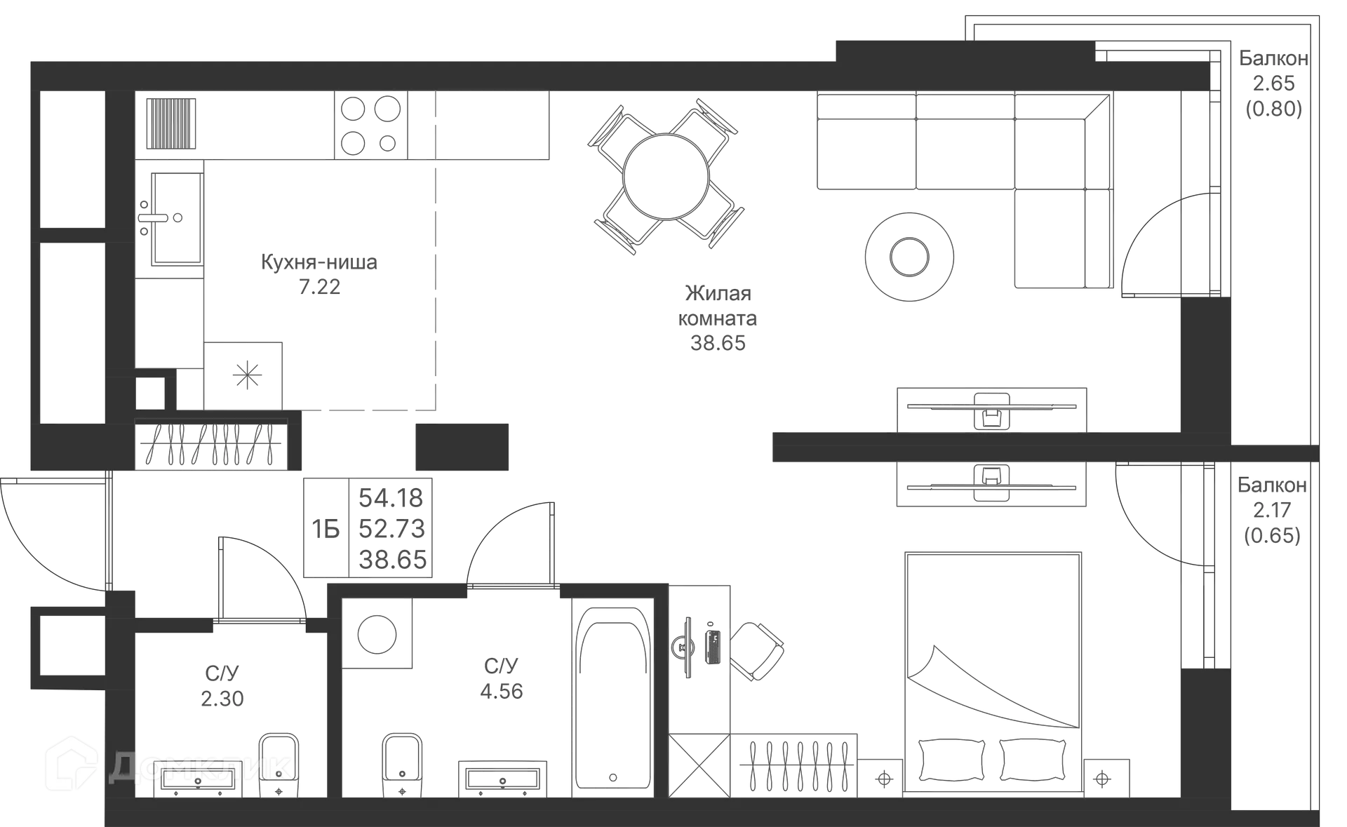 Фото квартиры в ЖК Мой Ритм