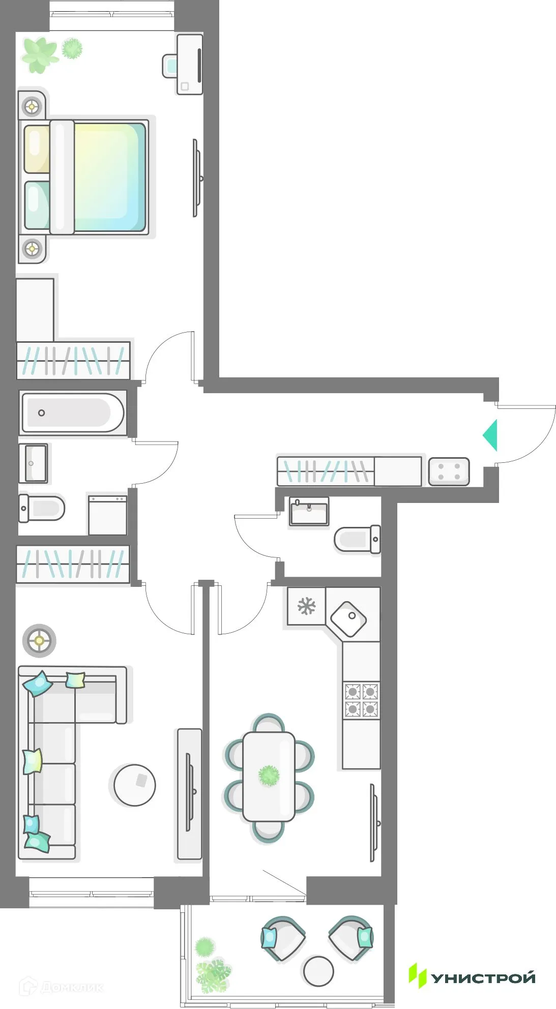 Фото квартиры в ЖК Лето