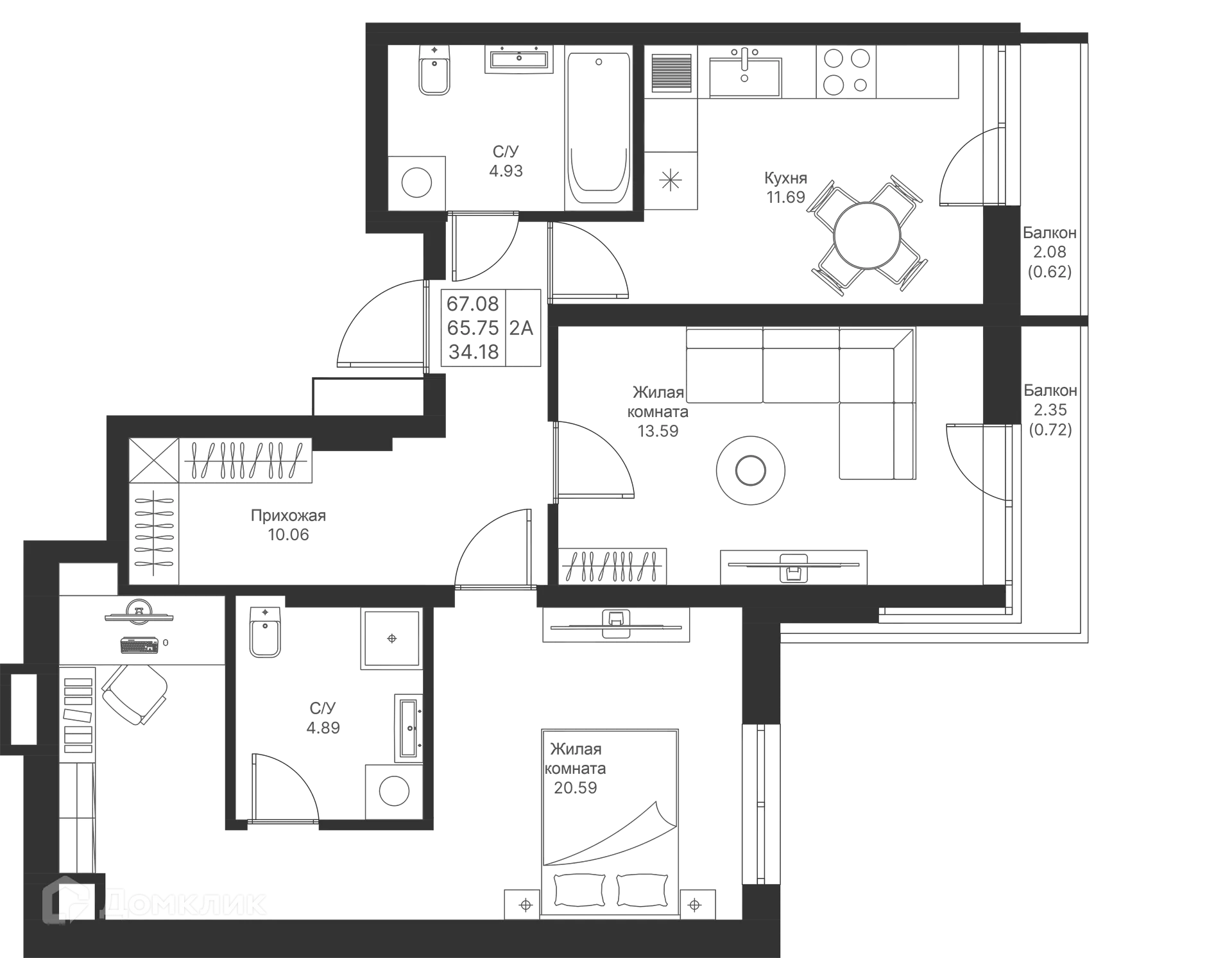 Фото квартиры в ЖК Мой Ритм