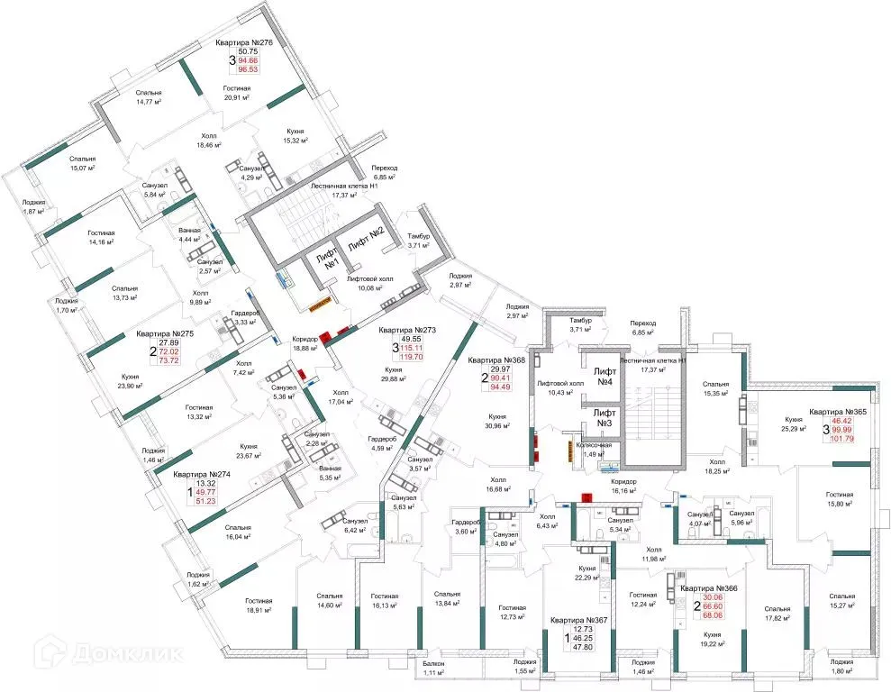 Фото квартиры в ЖК Жилой комплекс ЛЕГЕНДА