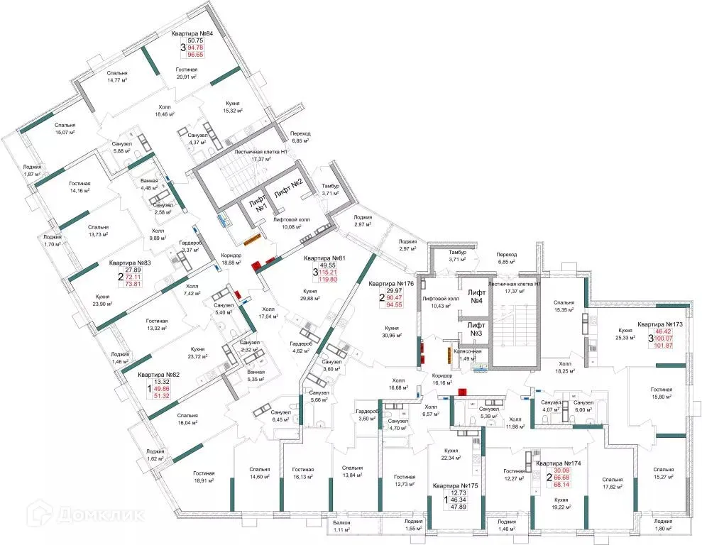 Фото квартиры в ЖК Жилой комплекс ЛЕГЕНДА