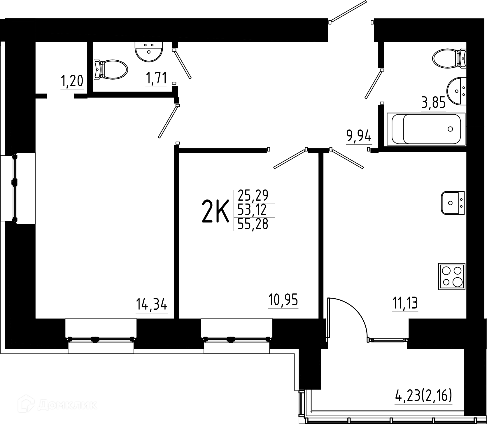 Фото квартиры в ЖК Притяжение