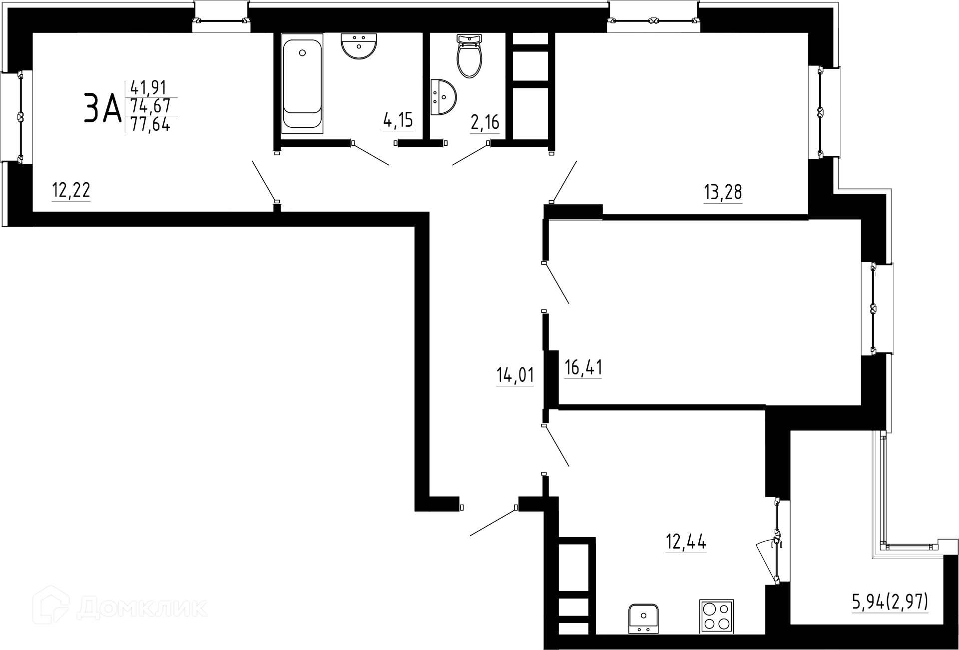 Фото квартиры в ЖК Притяжение