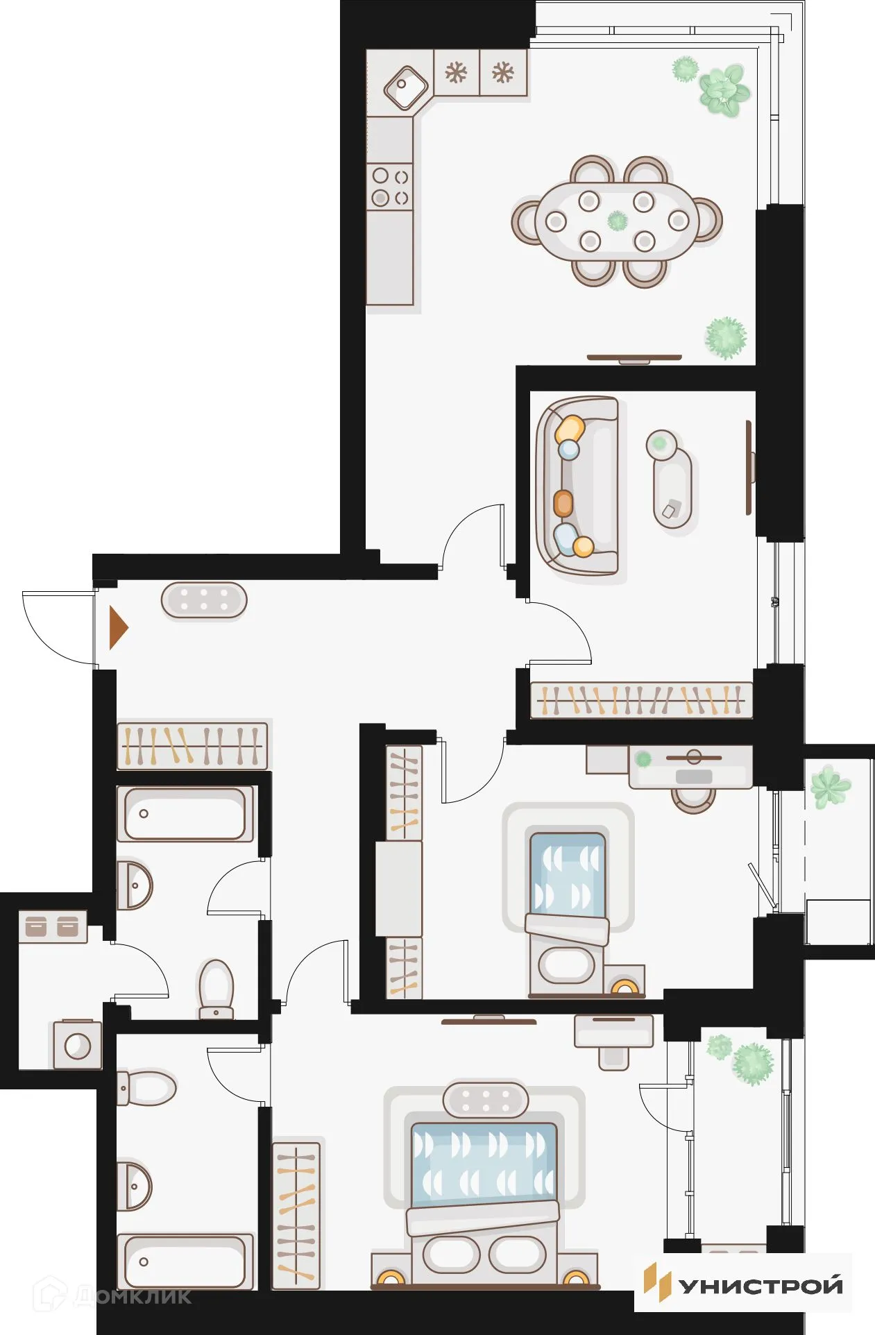 Фото квартиры в ЖК по ул. Кулагина