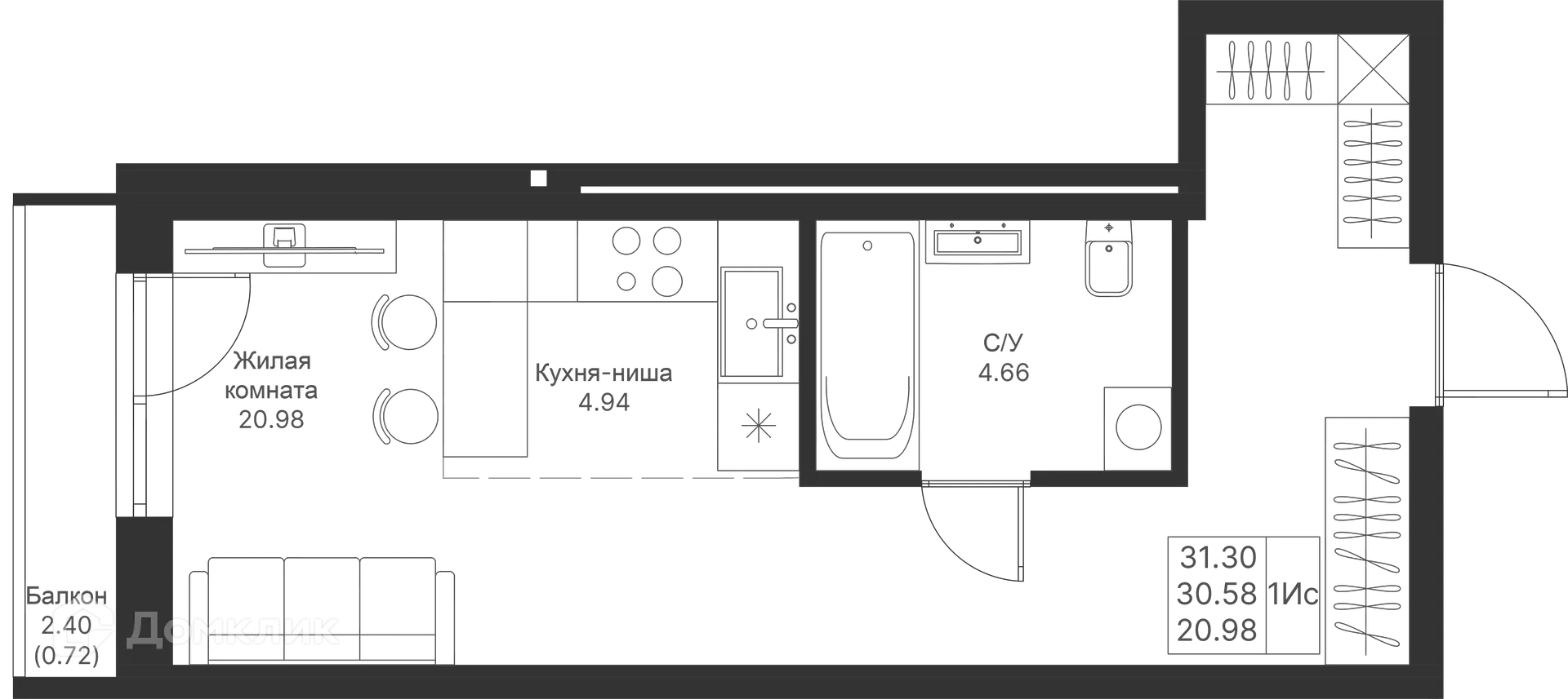 Фото квартиры в ЖК Мой Ритм