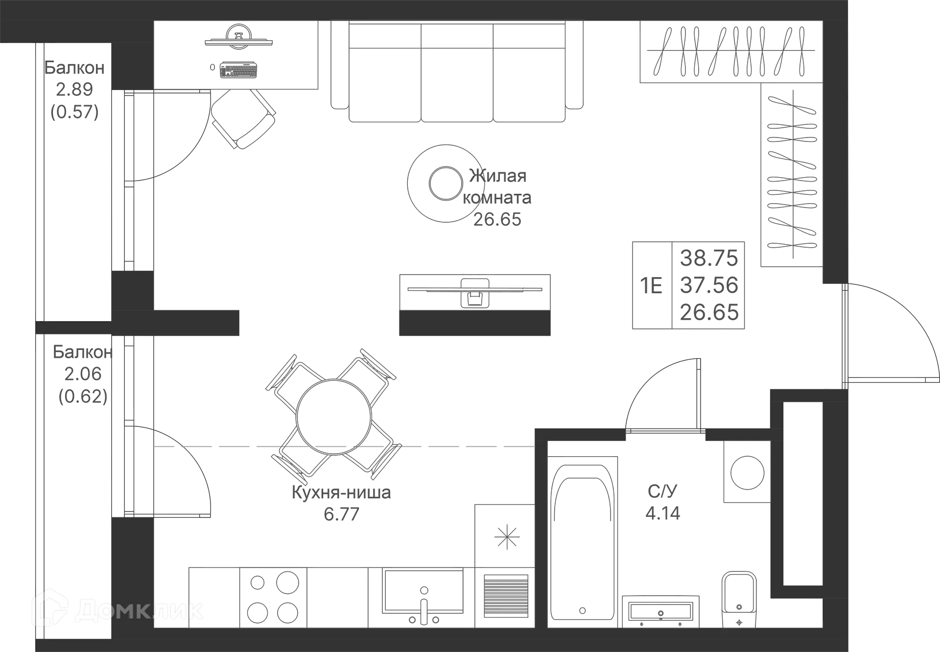 Фото квартиры в ЖК Мой Ритм
