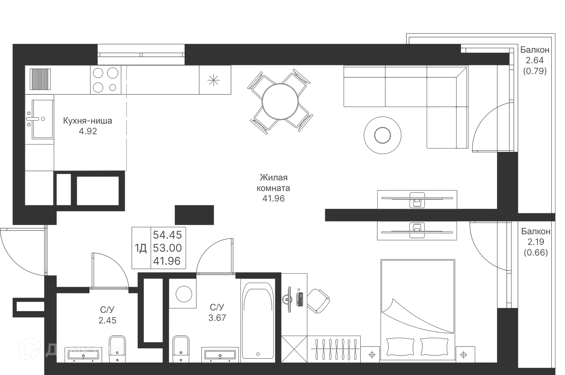 Фото квартиры в ЖК Мой Ритм
