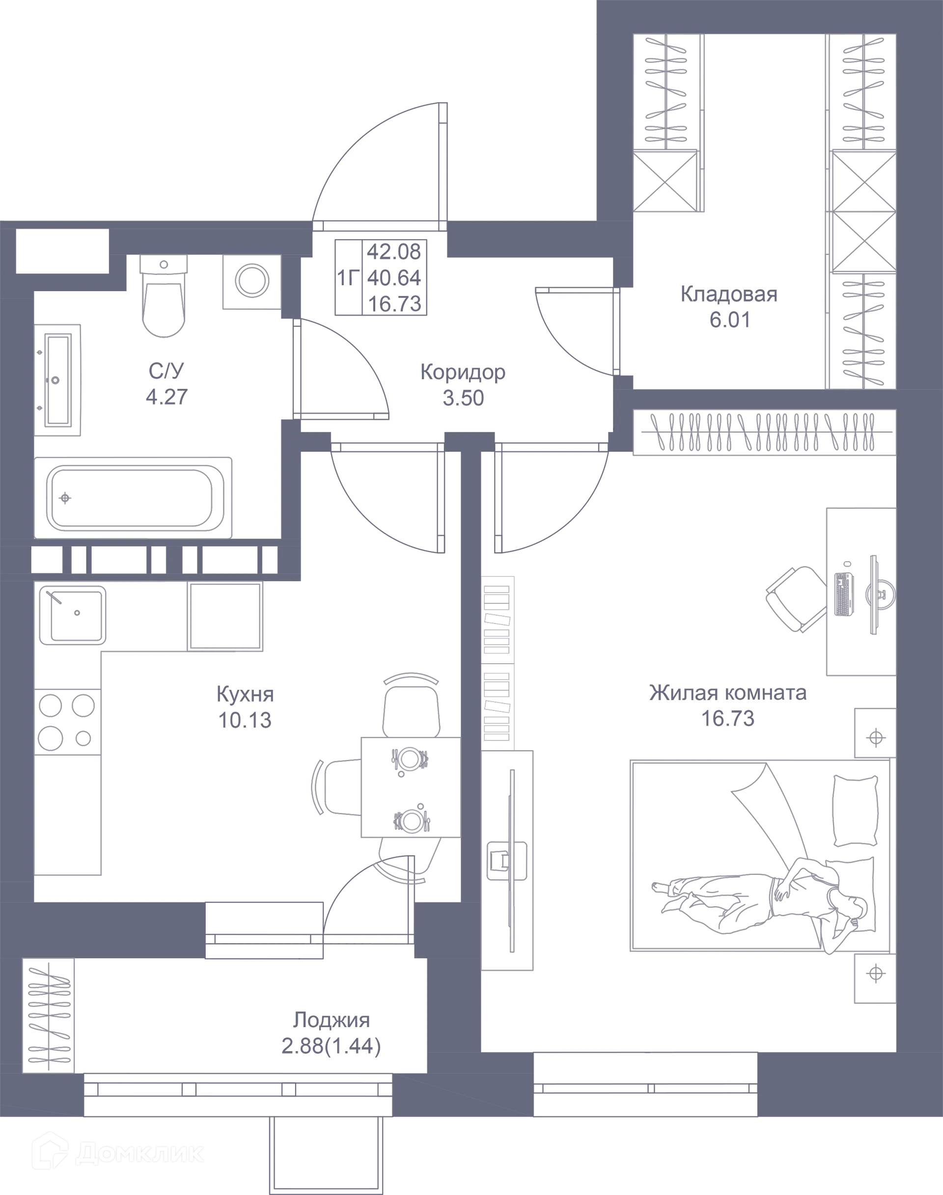 Фото квартиры в ЖК Мой Ритм