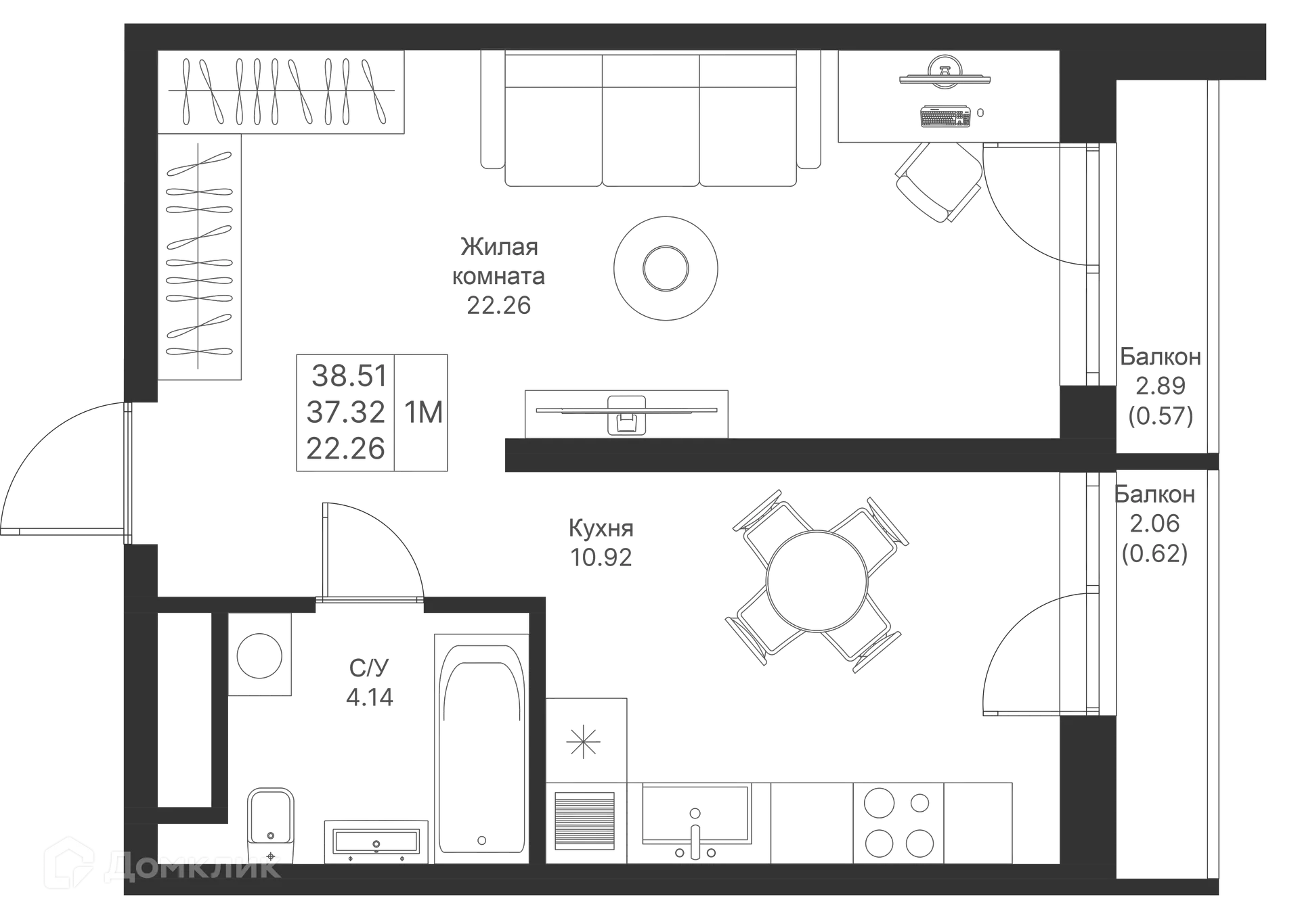Фото квартиры в ЖК Мой Ритм