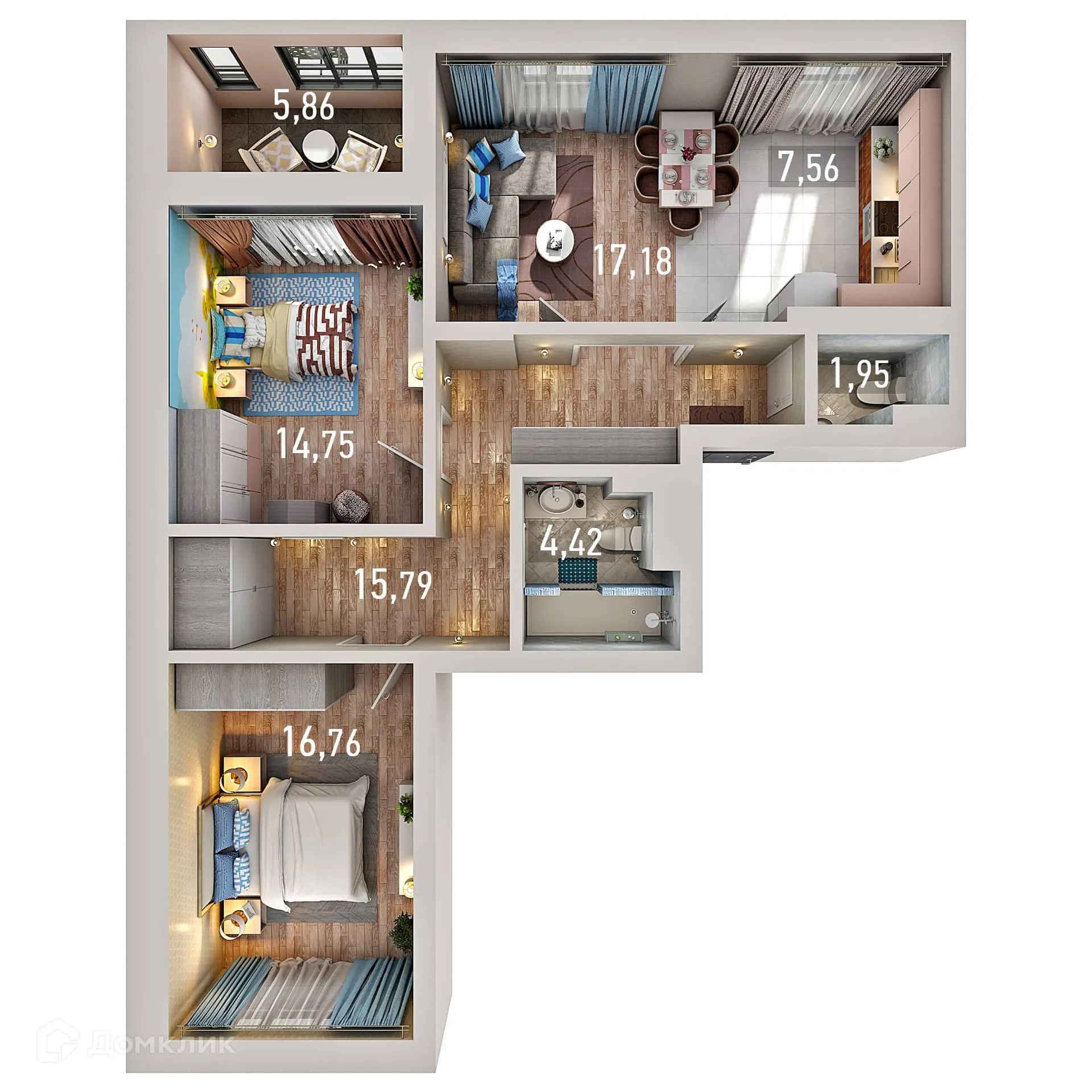 Фото квартиры в ЖК Мой Ритм