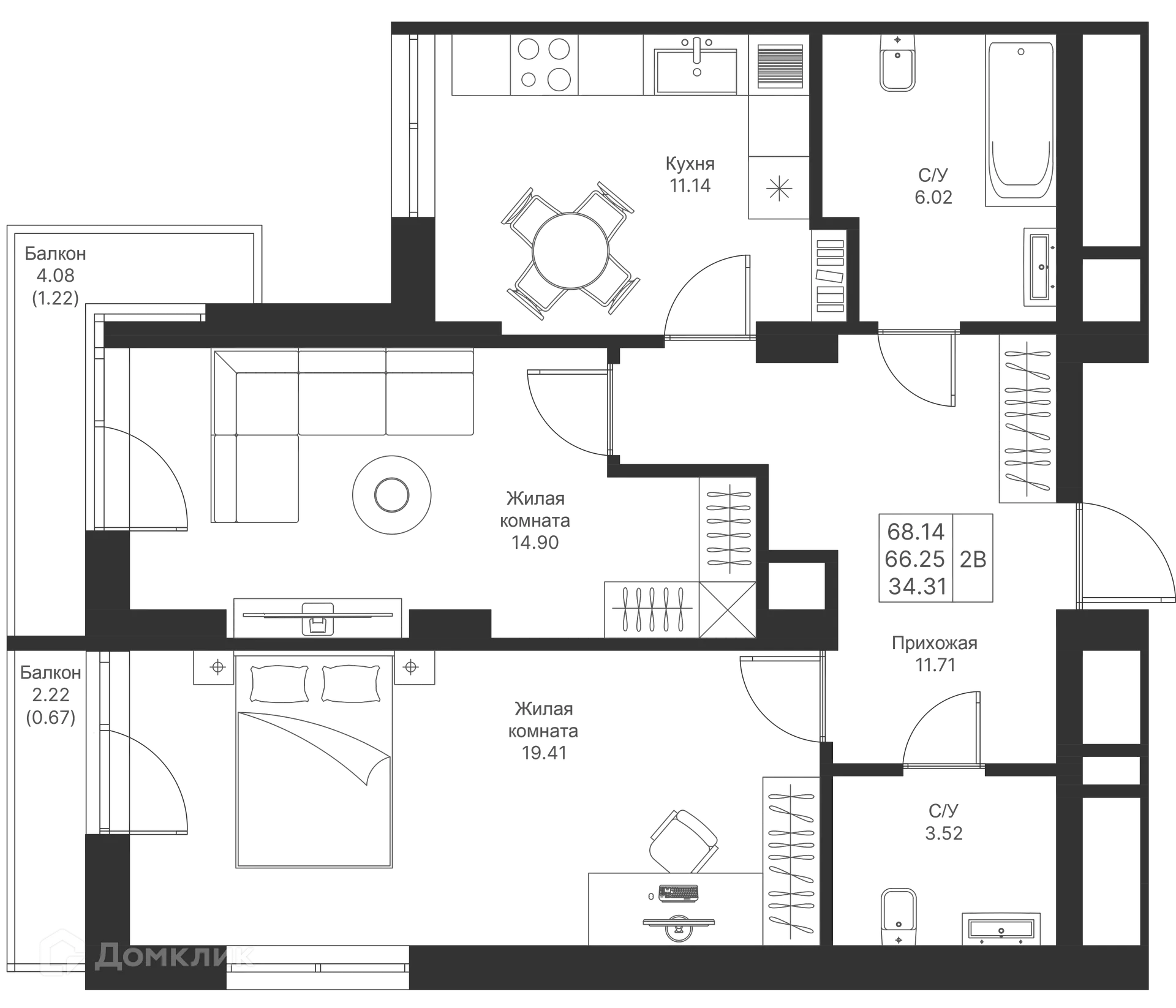 Фото квартиры в ЖК Мой Ритм