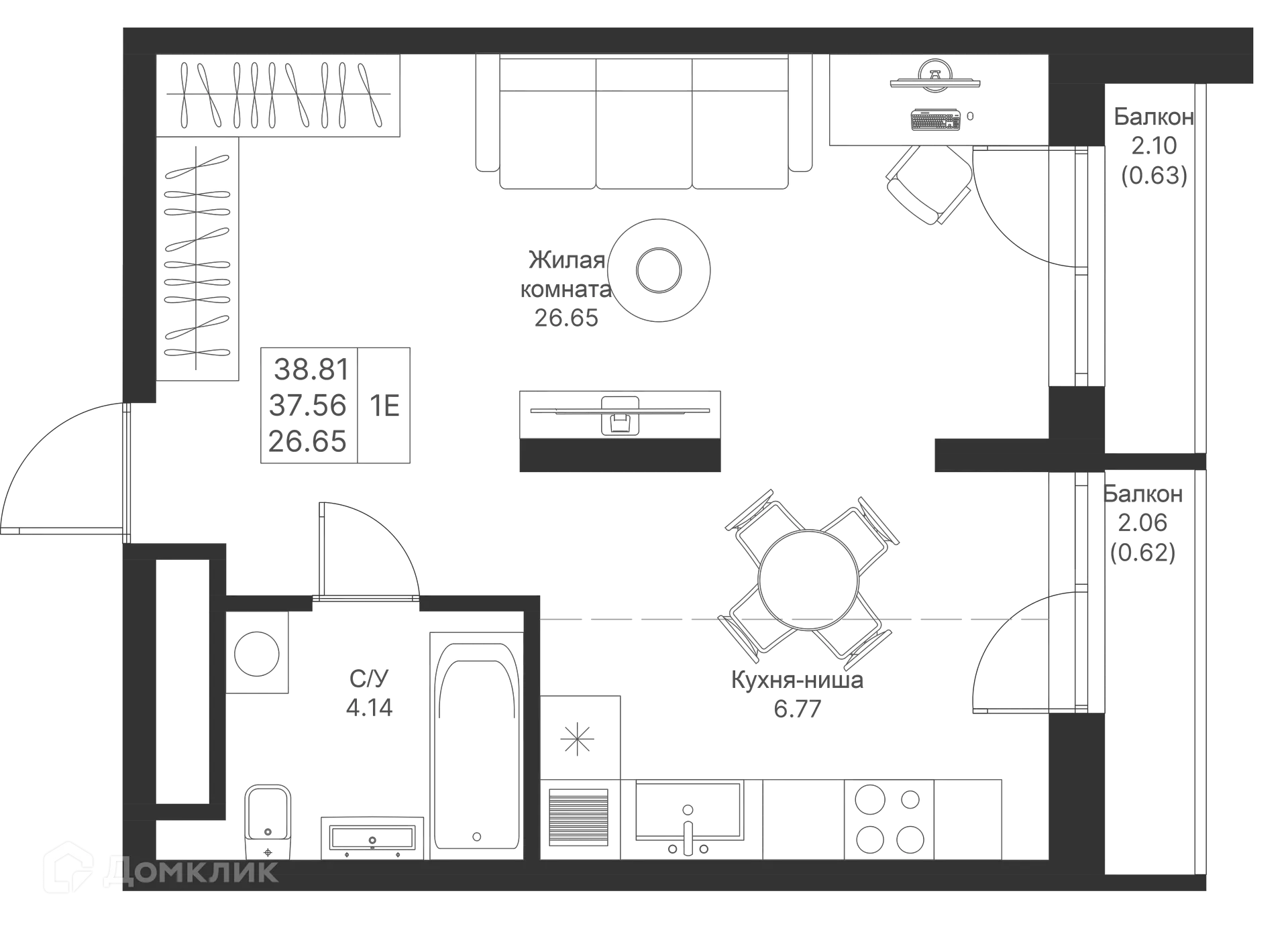 Фото квартиры в ЖК Мой Ритм