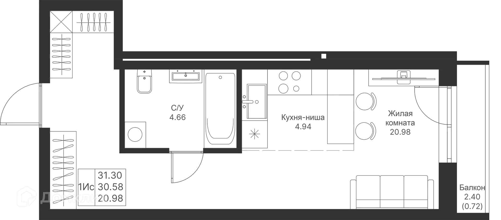 Фото квартиры в ЖК Мой Ритм