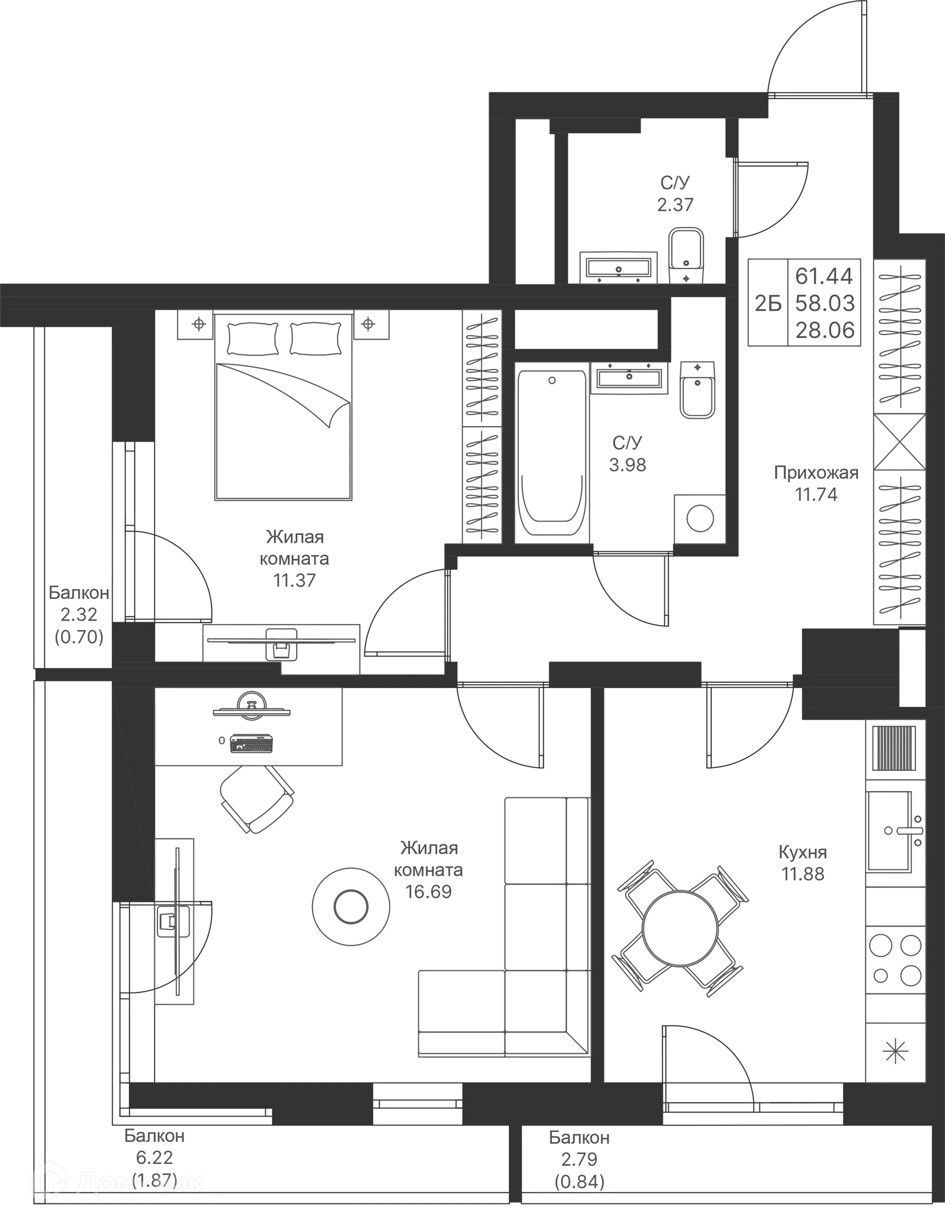 Фото квартиры в ЖК Мой Ритм