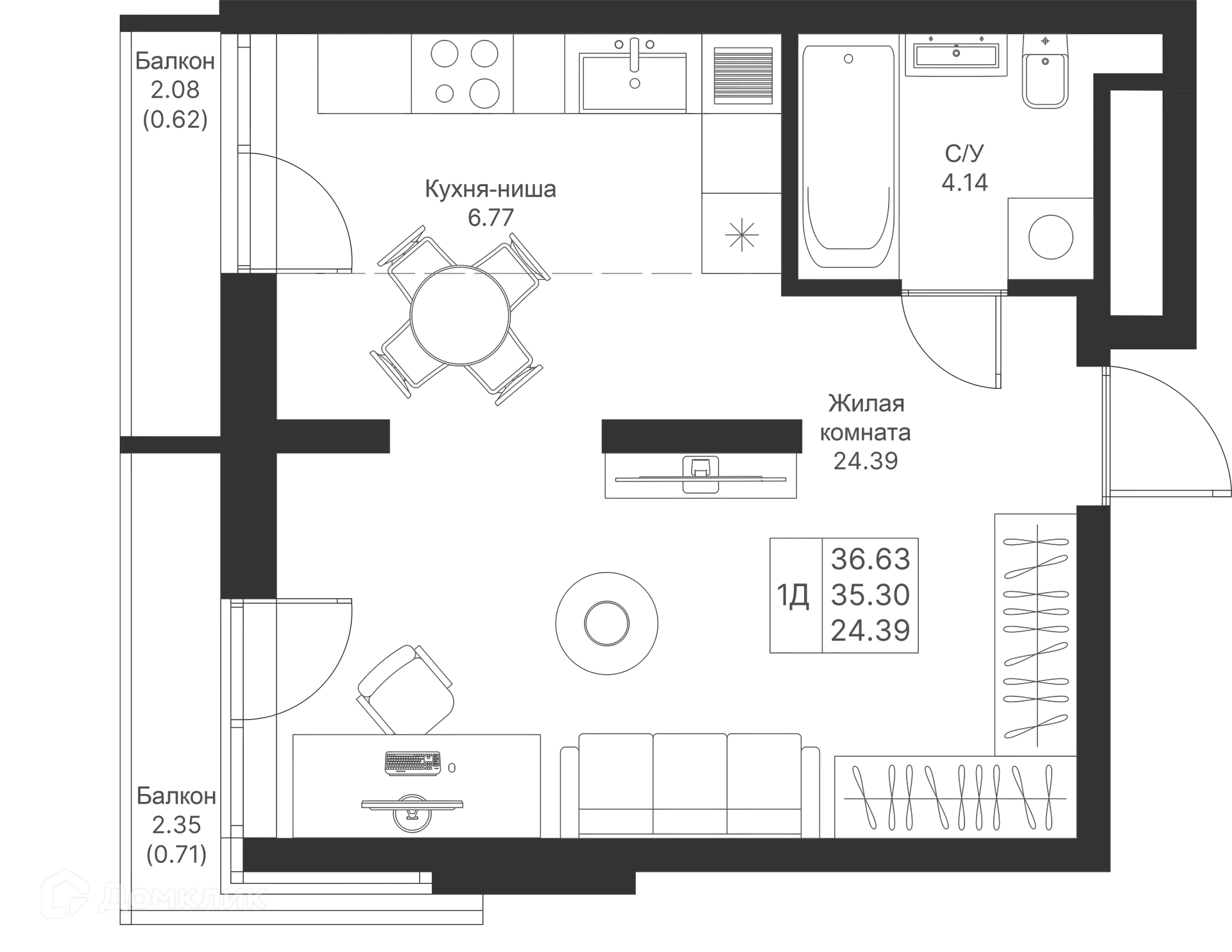 Фото квартиры в ЖК Мой Ритм