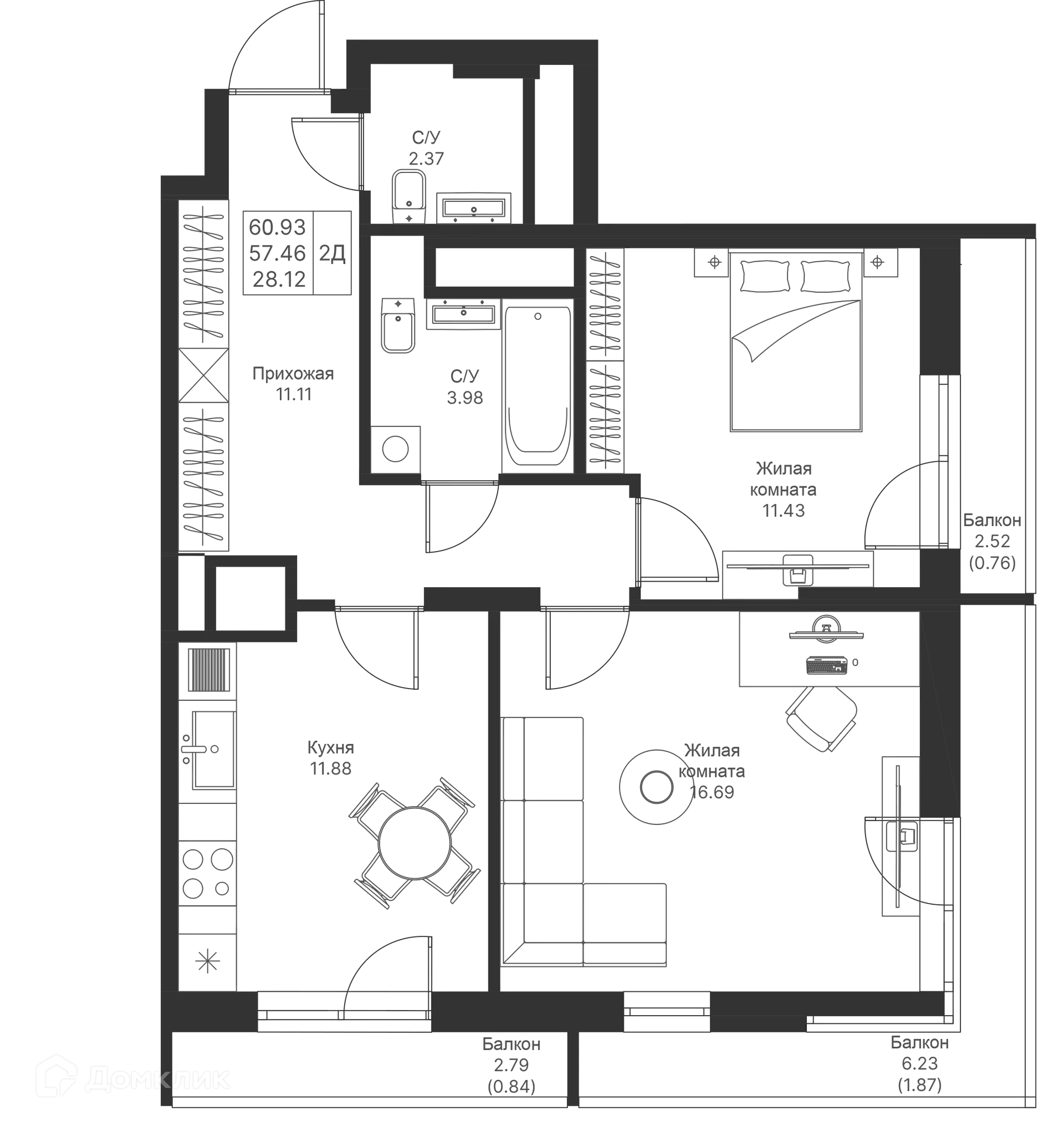 Фото квартиры в ЖК Мой Ритм