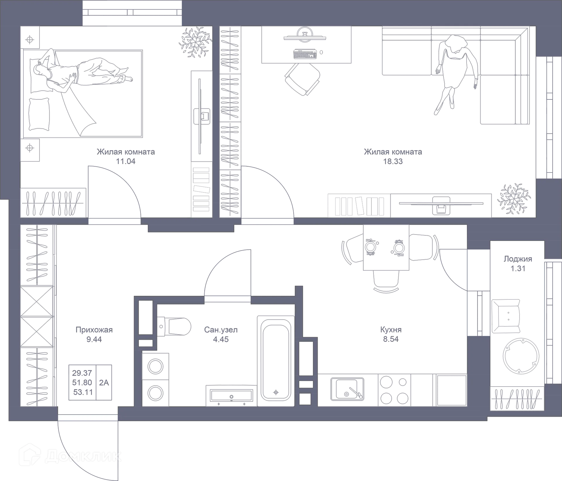 Фото квартиры в ЖК Мой Ритм