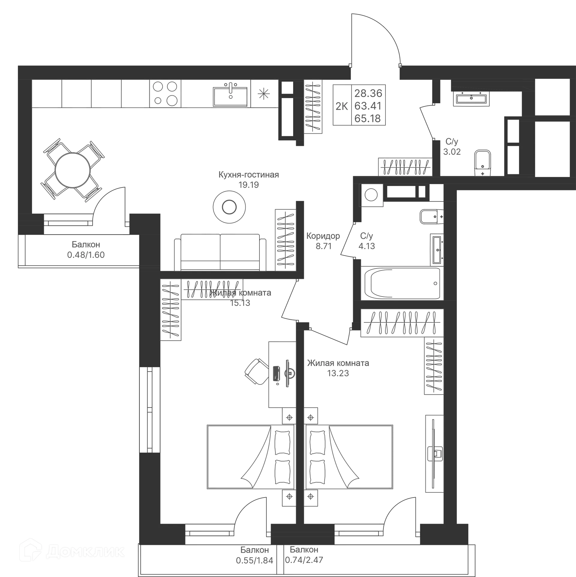 Фото квартиры в ЖК Мой Ритм