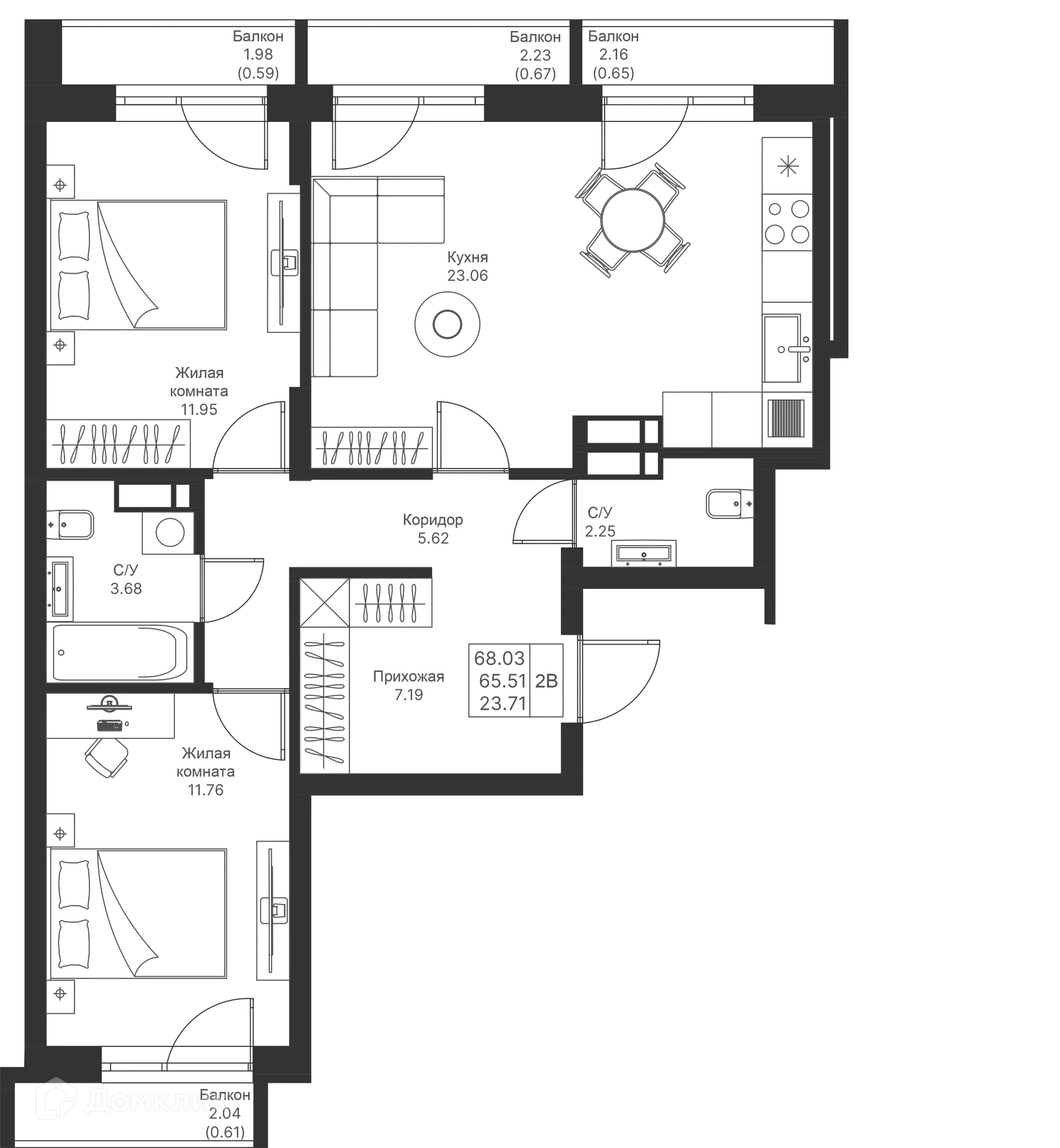 Фото квартиры в ЖК Мой Ритм