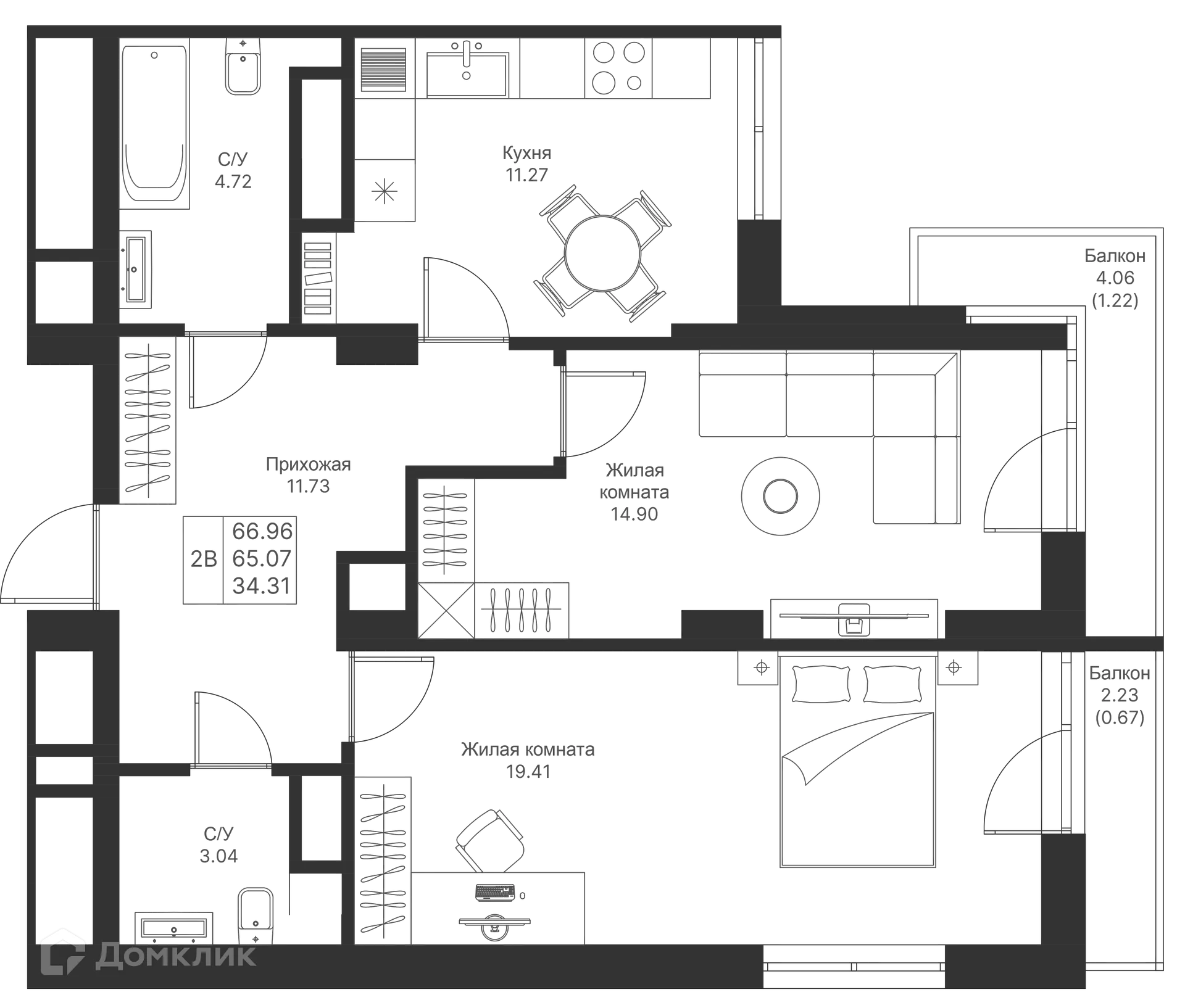 Фото квартиры в ЖК Мой Ритм