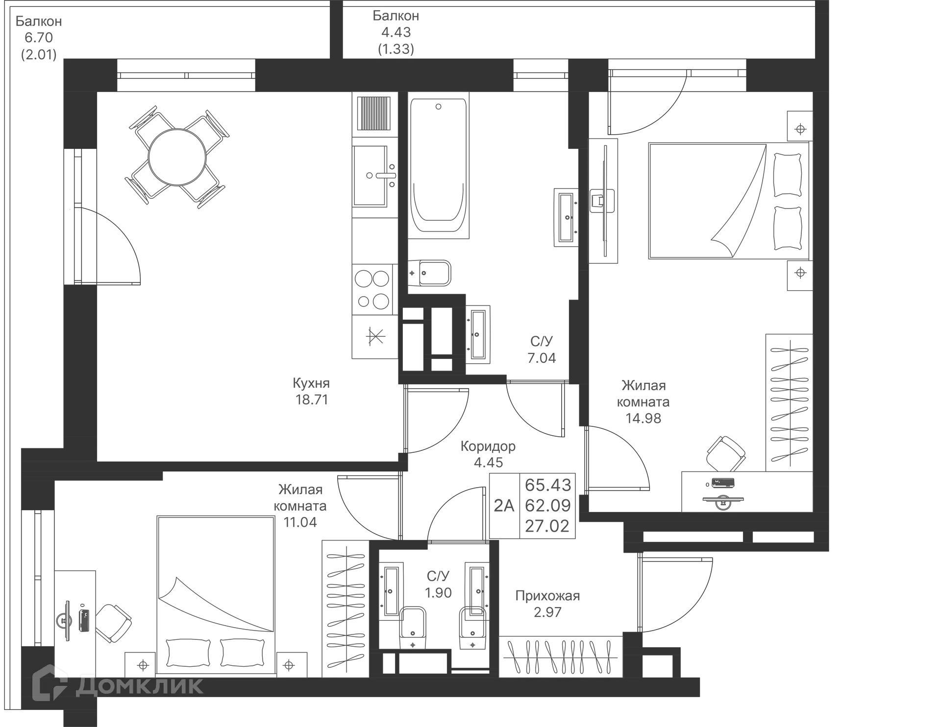 Фото квартиры в ЖК Мой Ритм