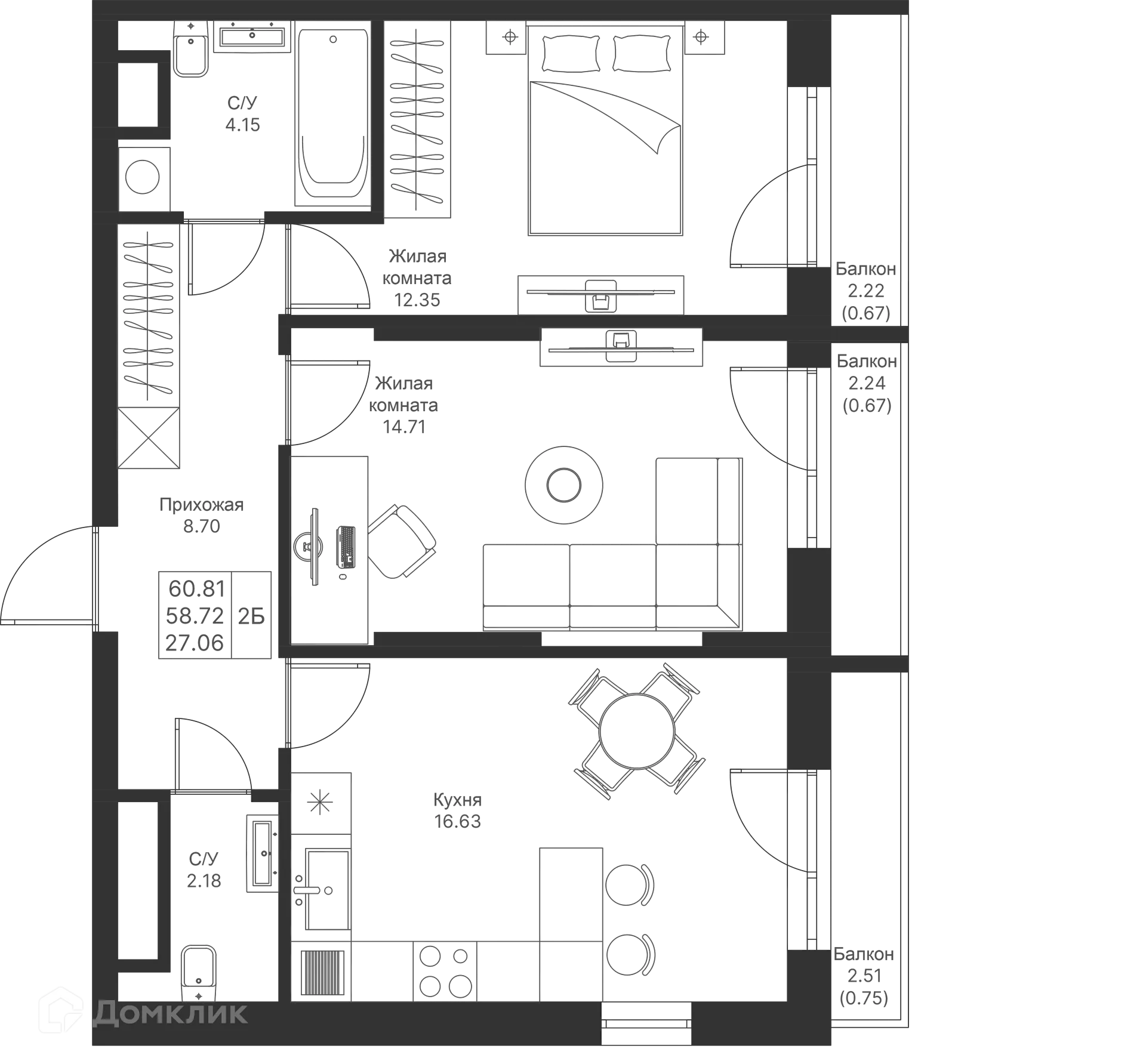 Фото квартиры в ЖК Мой Ритм