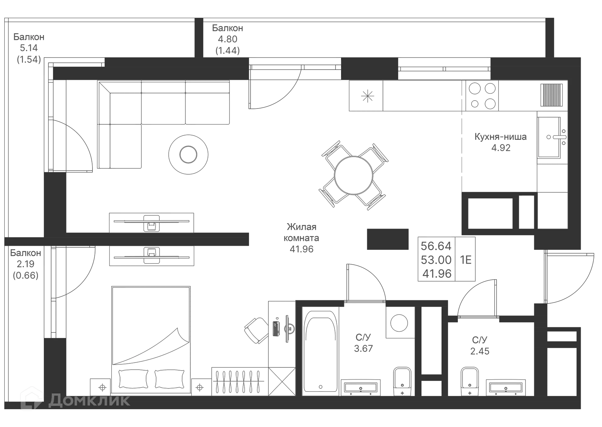 Фото квартиры в ЖК Мой Ритм