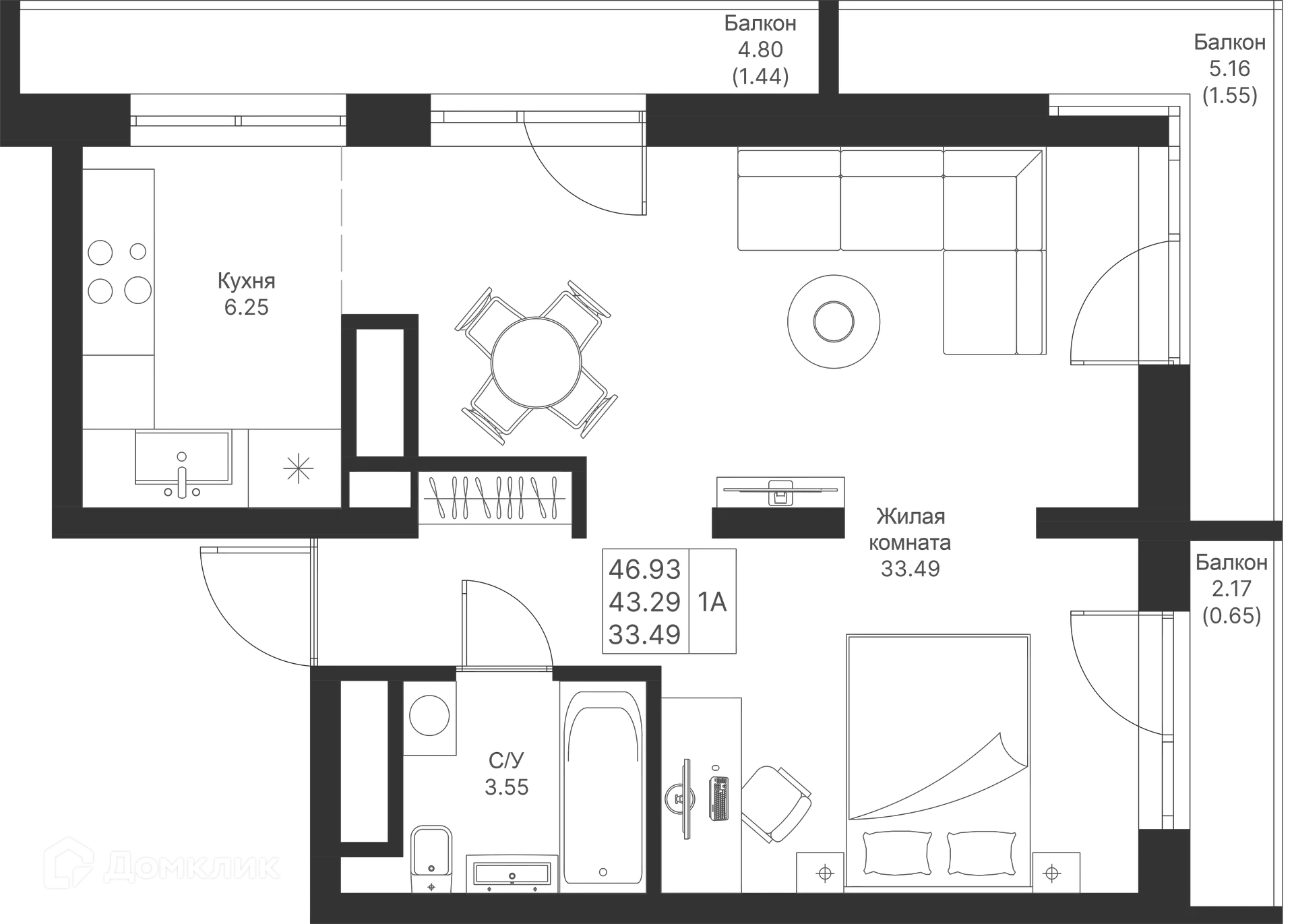 Фото квартиры в ЖК Мой Ритм