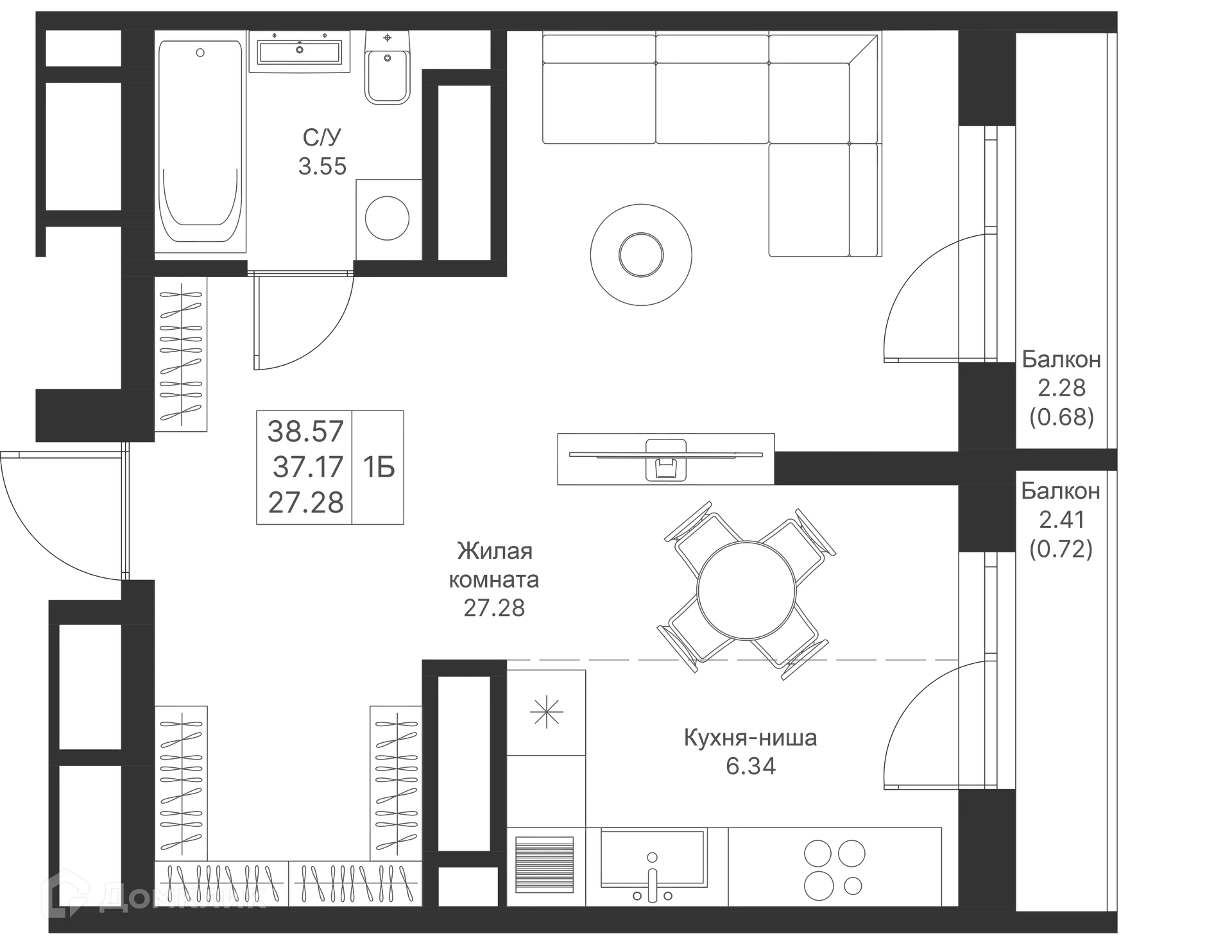 Фото квартиры в ЖК Мой Ритм
