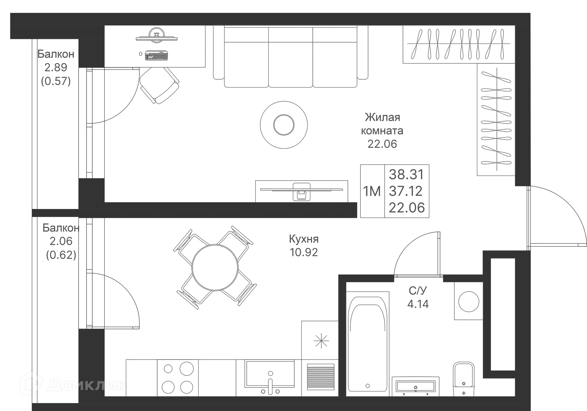 Фото квартиры в ЖК Мой Ритм