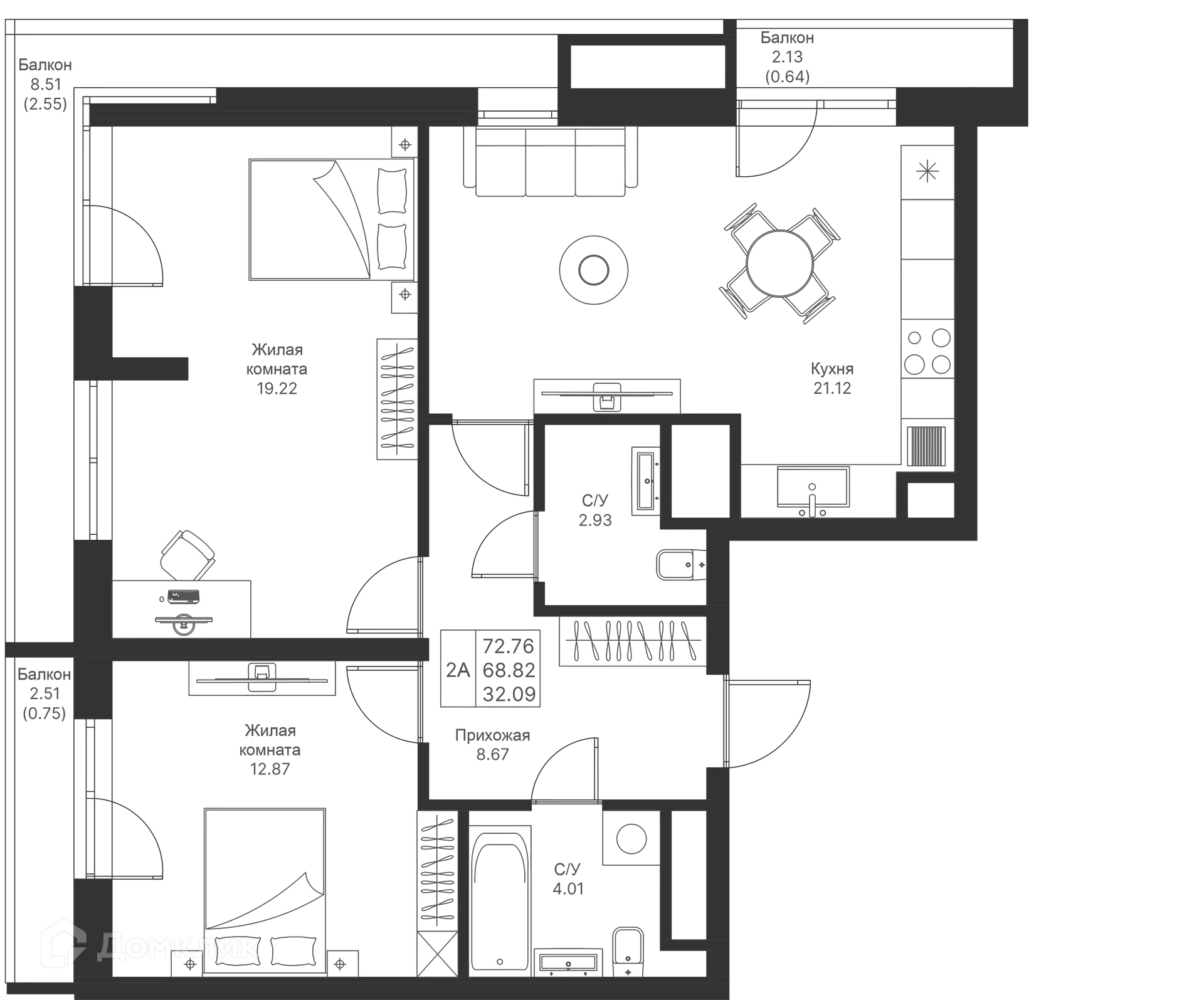 Фото квартиры в ЖК Мой Ритм