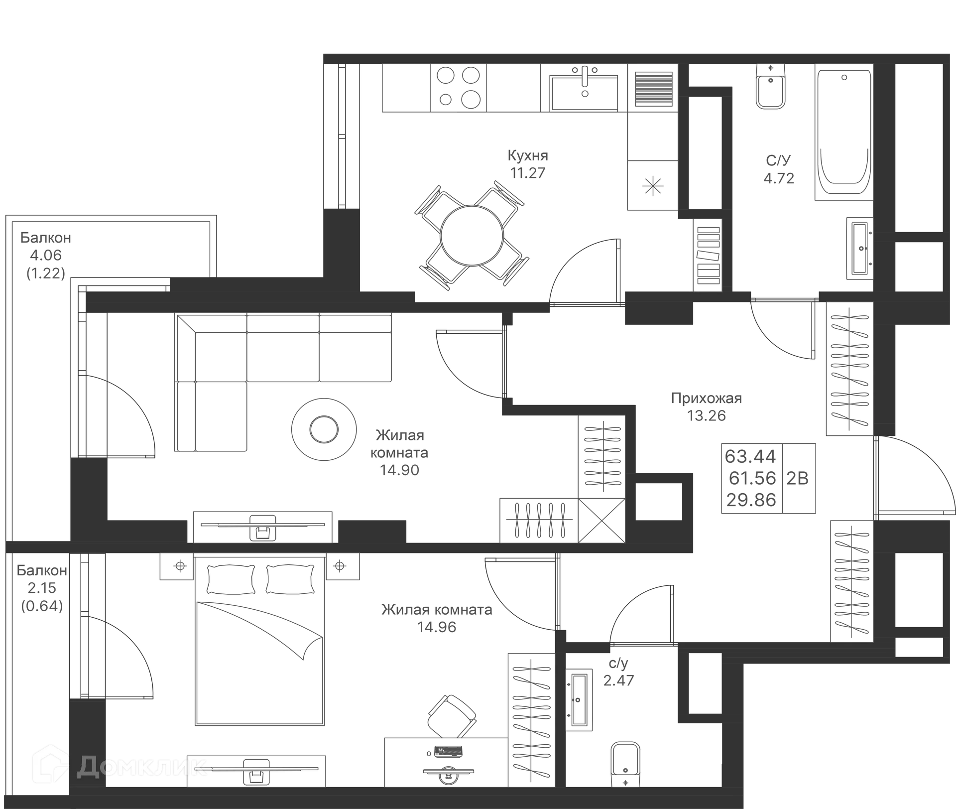 Фото квартиры в ЖК Мой Ритм