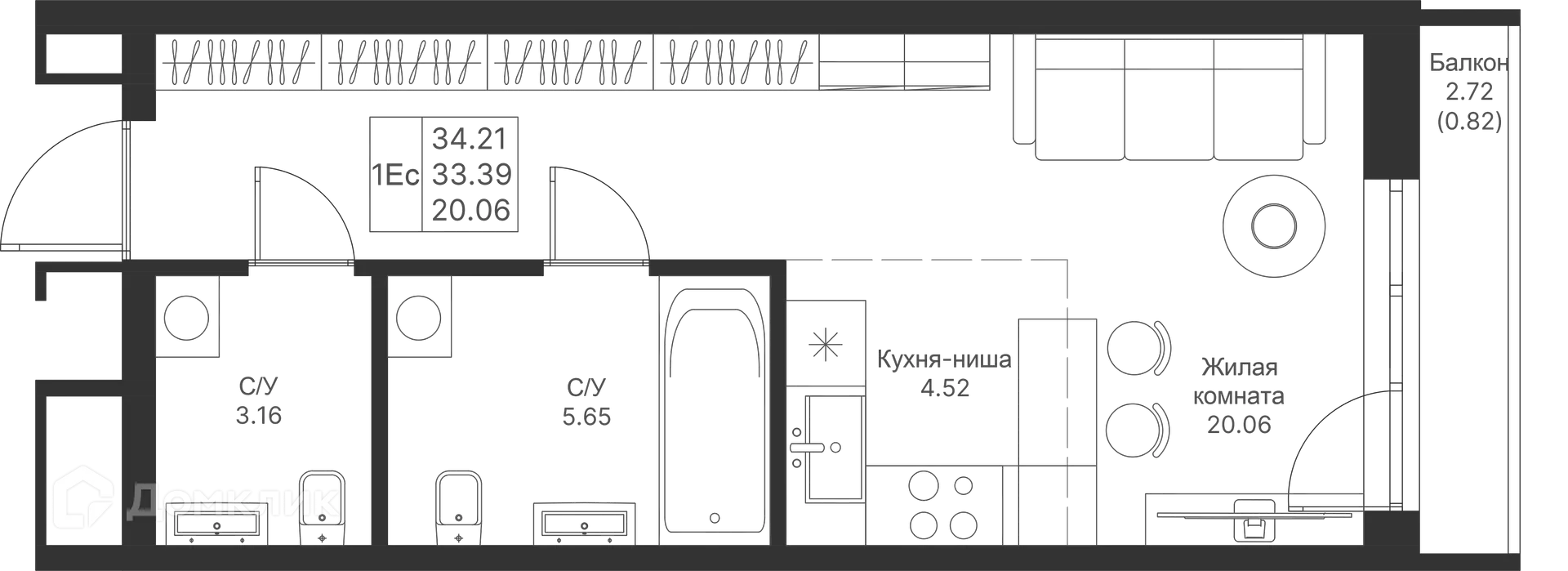Фото квартиры в ЖК Мой Ритм