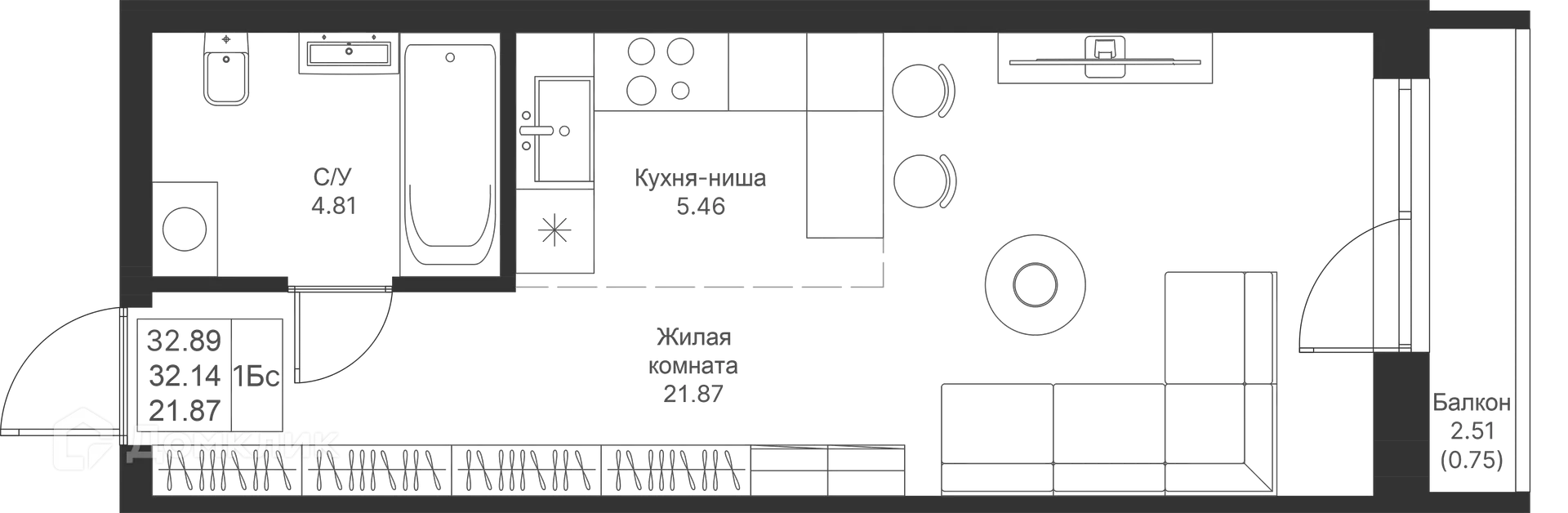 Фото квартиры в ЖК Мой Ритм