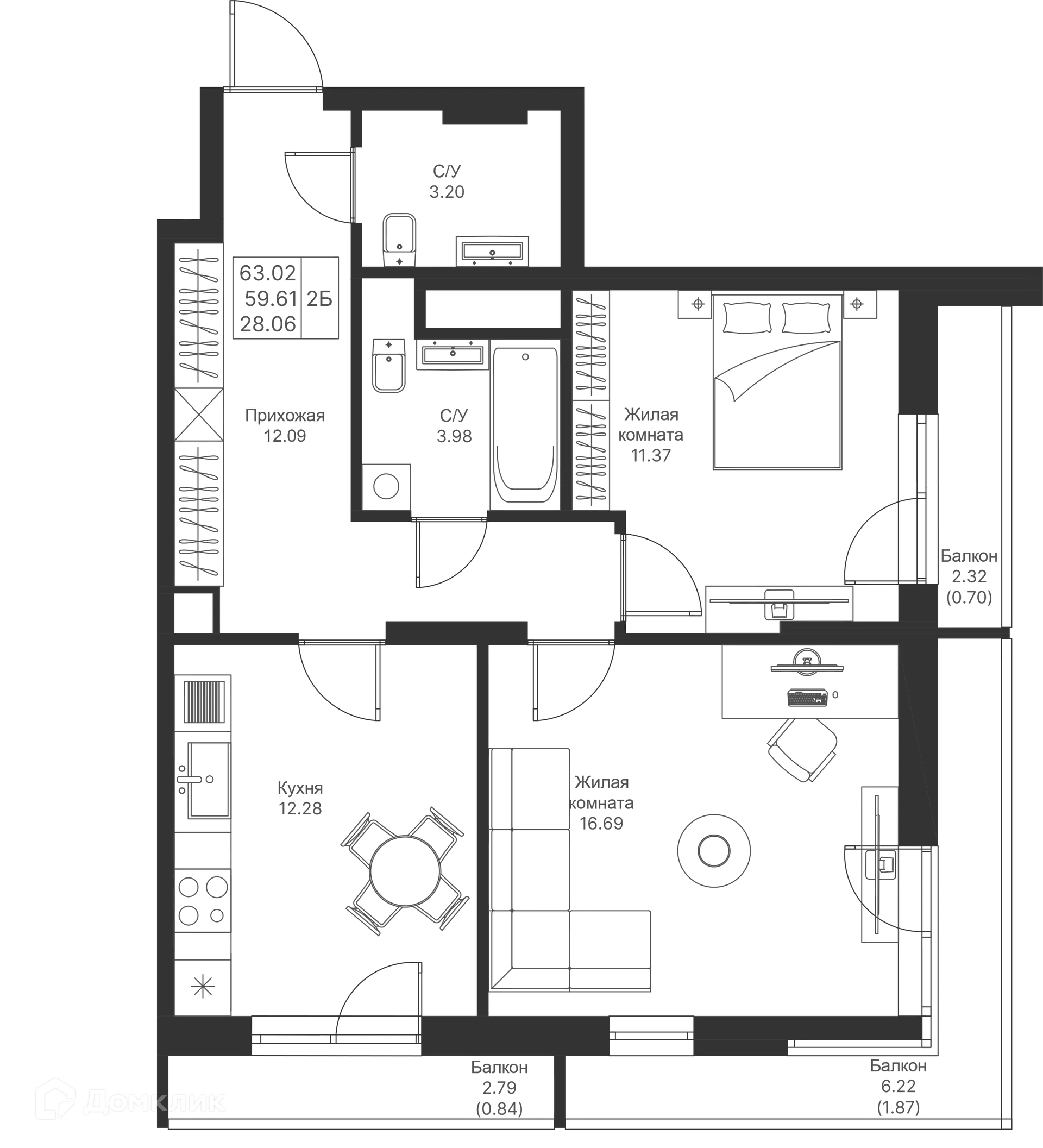 Фото квартиры в ЖК Мой Ритм