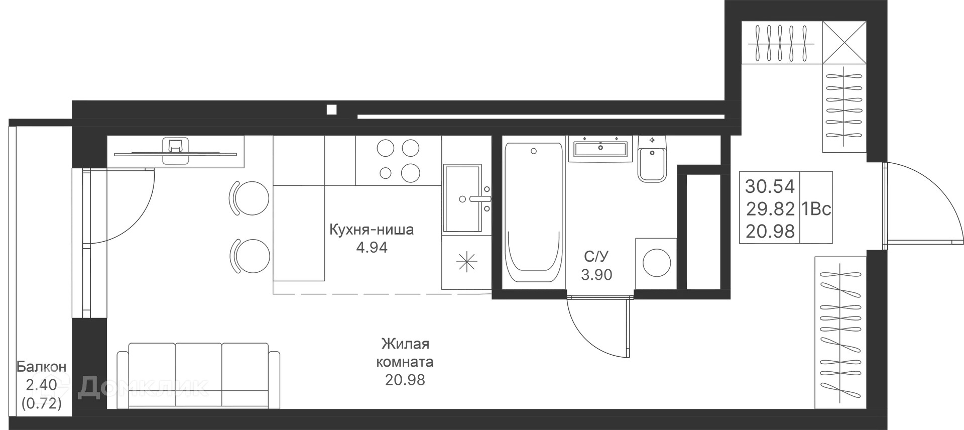 Фото квартиры в ЖК Мой Ритм
