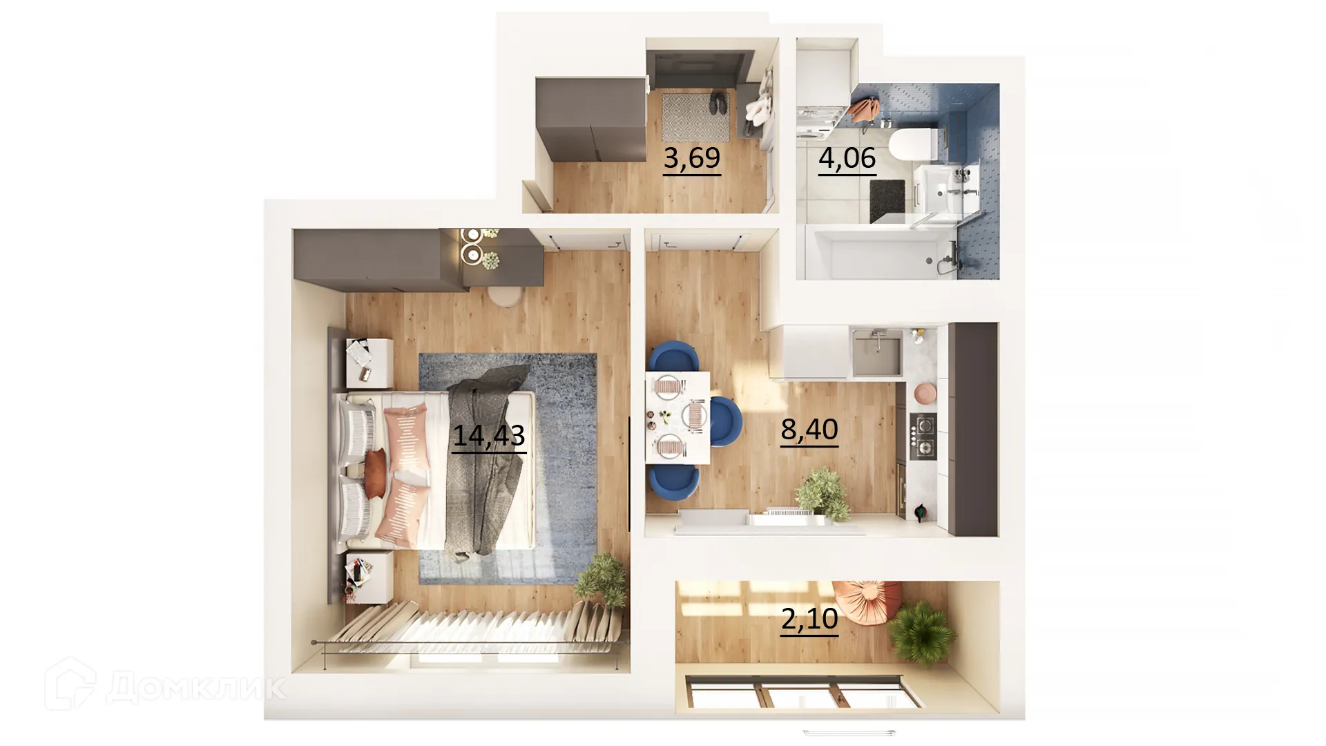 Фото квартиры в ЖК Мой Ритм