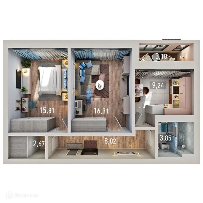 Фото квартиры в ЖК Мой Ритм