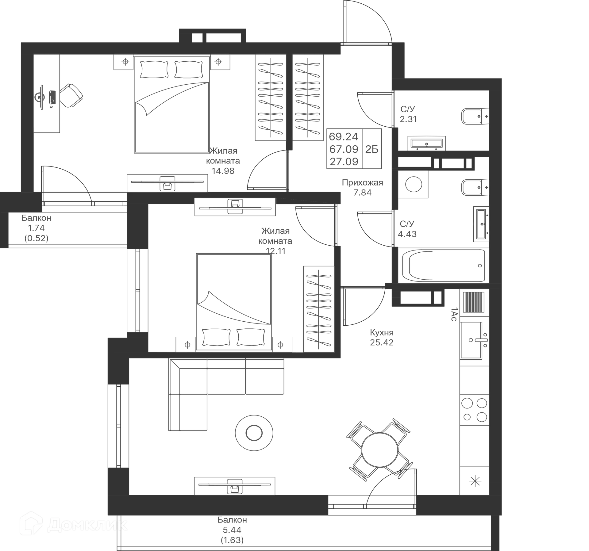 Фото квартиры в ЖК Мой Ритм