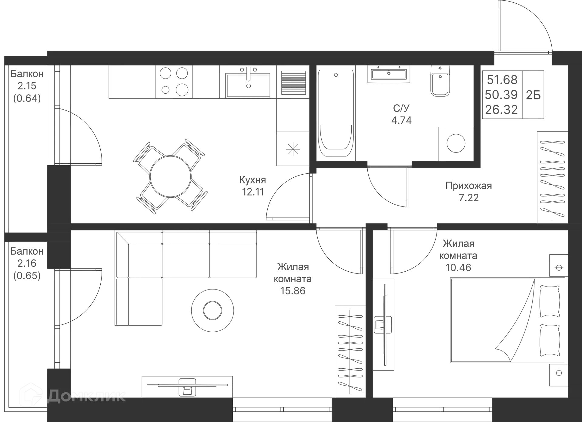 Фото квартиры в ЖК Мой Ритм